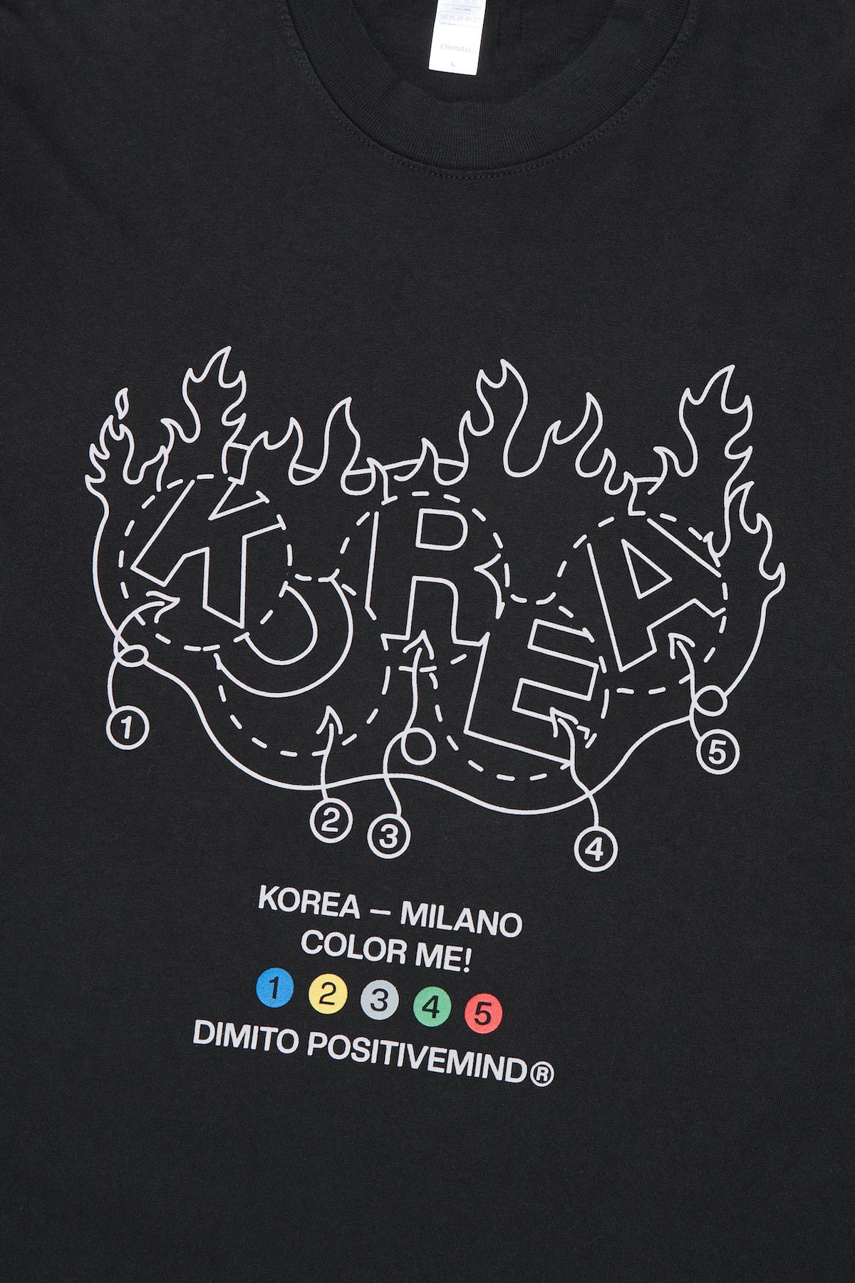 VERT TEAM KOREA REPLICA COLORING LSV GD 6.5OZ TEE BLACK