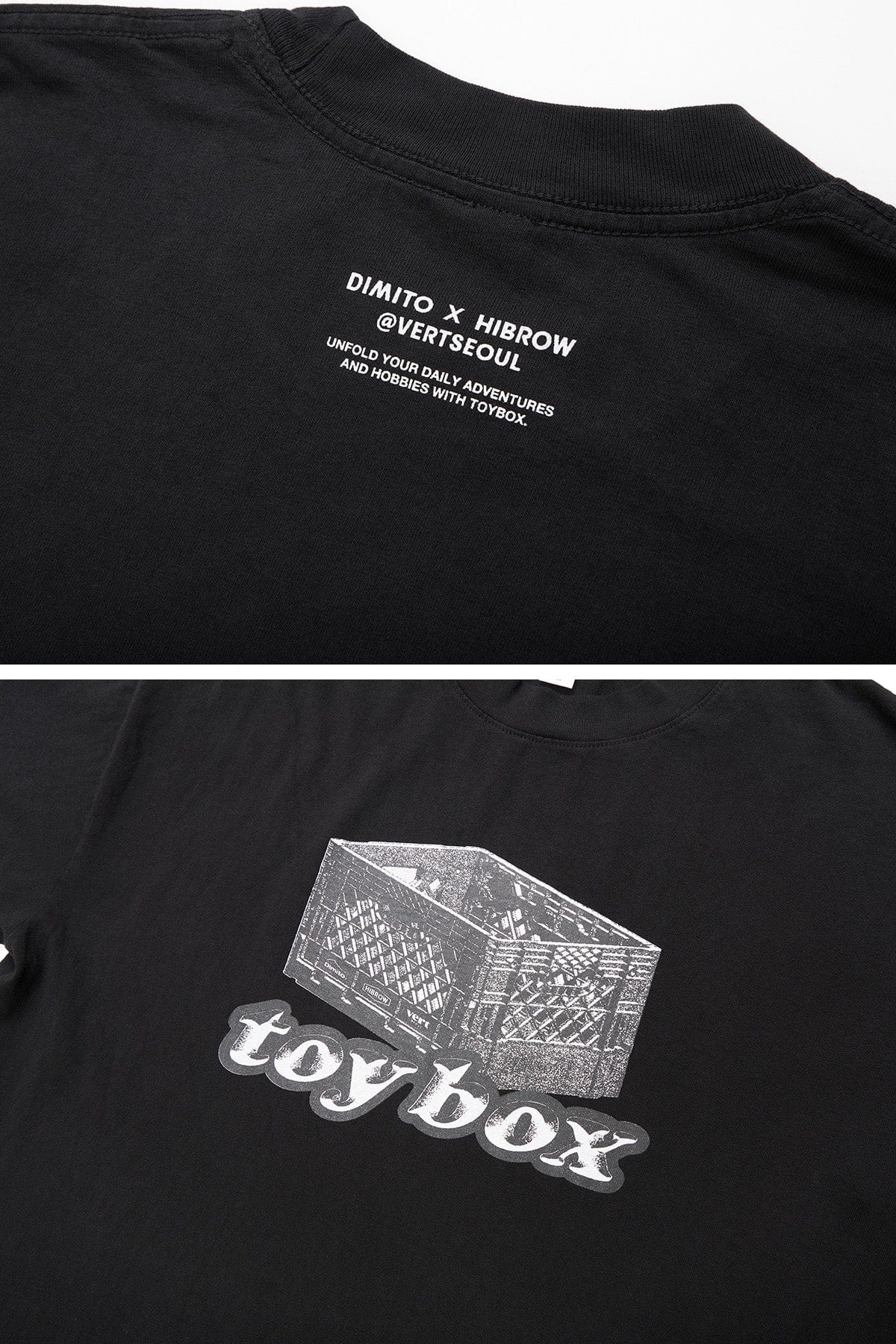 [INVITED] TOYBOX (DIMITO x HIBROW) SSV GD 6.5OZ TEE BLACK