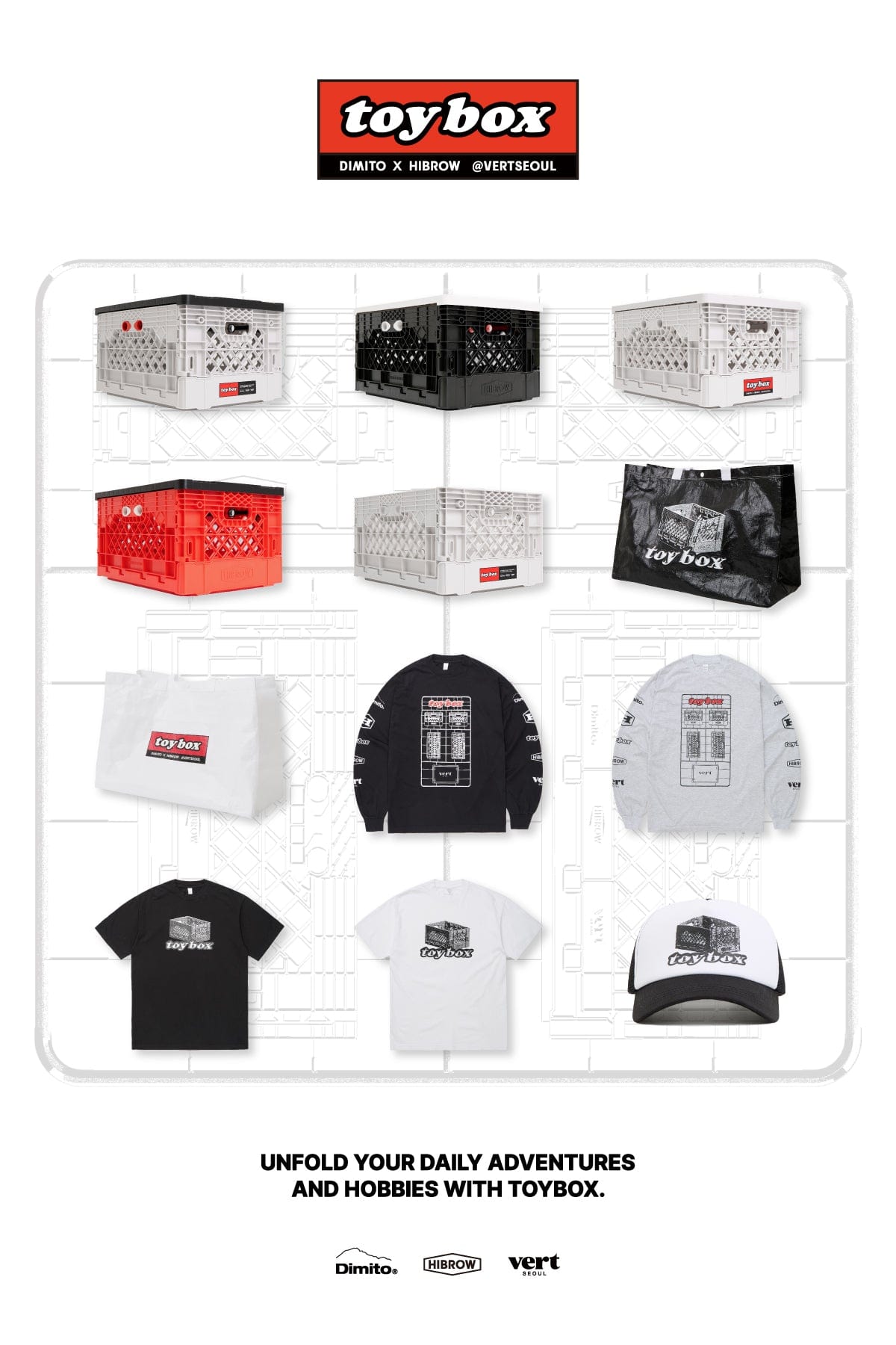 [INVITED] TOYBOX (DIMITO x HIBROW) SSV GD 6.5OZ TEE WHITE