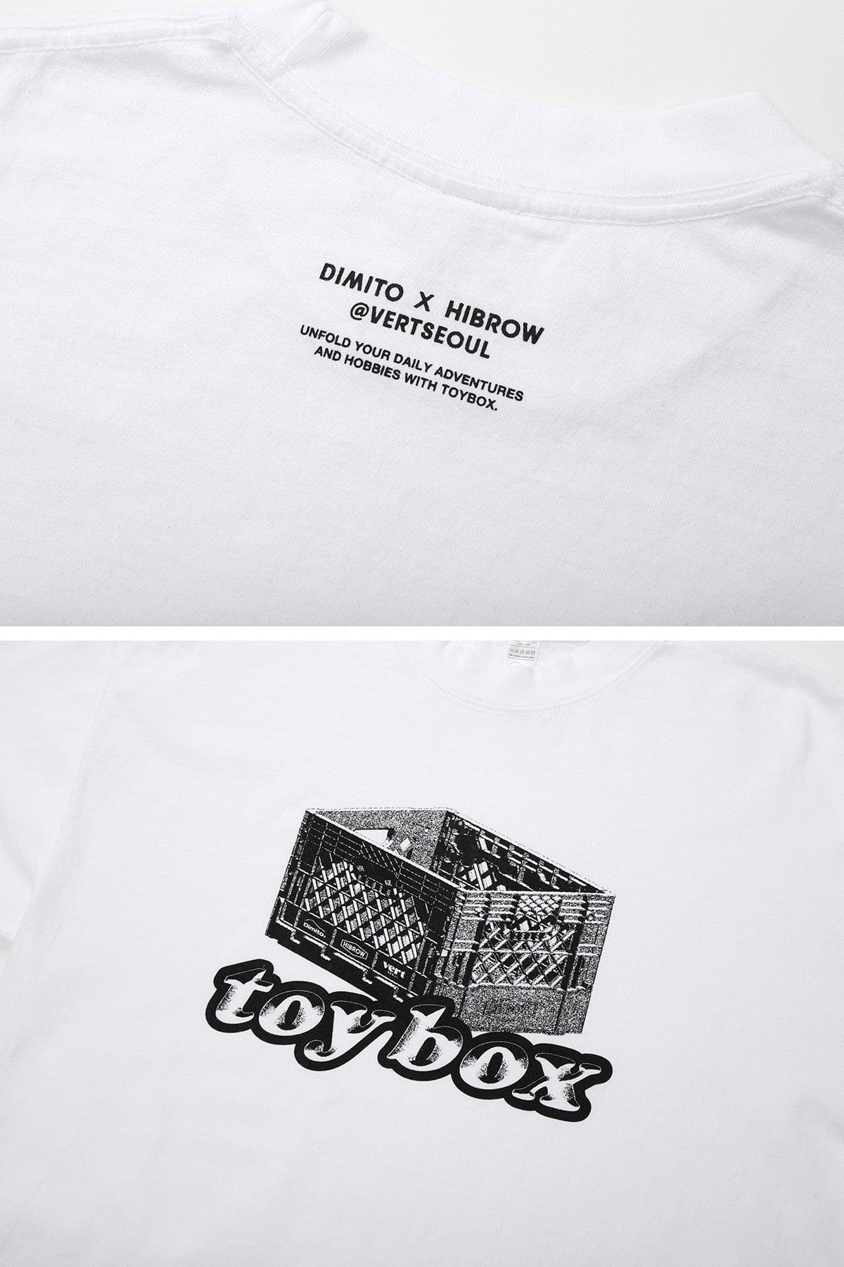 [INVITED] TOYBOX (DIMITO x HIBROW) SSV GD 6.5OZ TEE WHITE