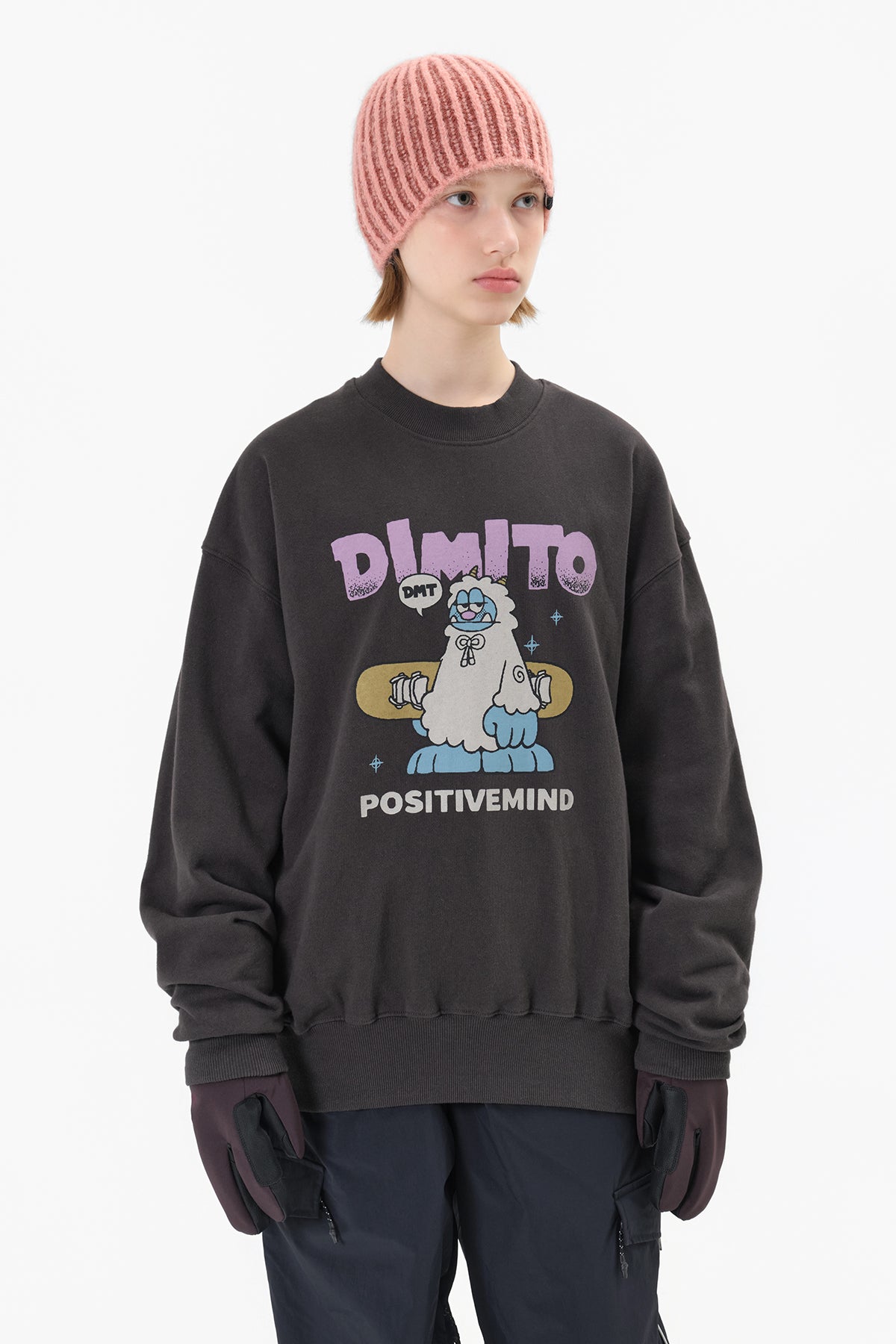 VERT TURRI SWEATSHIRT CHARCOAL