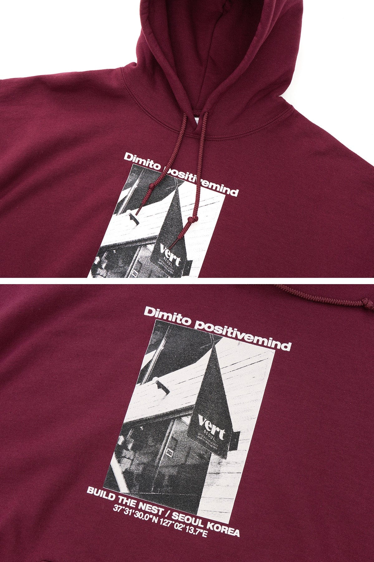 [PROMO] VERT SEOUL HOODIE BURGUNDY