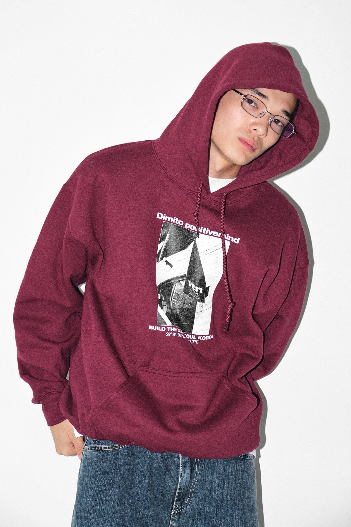 [INVITED] VERT SEOUL HOODIE BURGUNDY