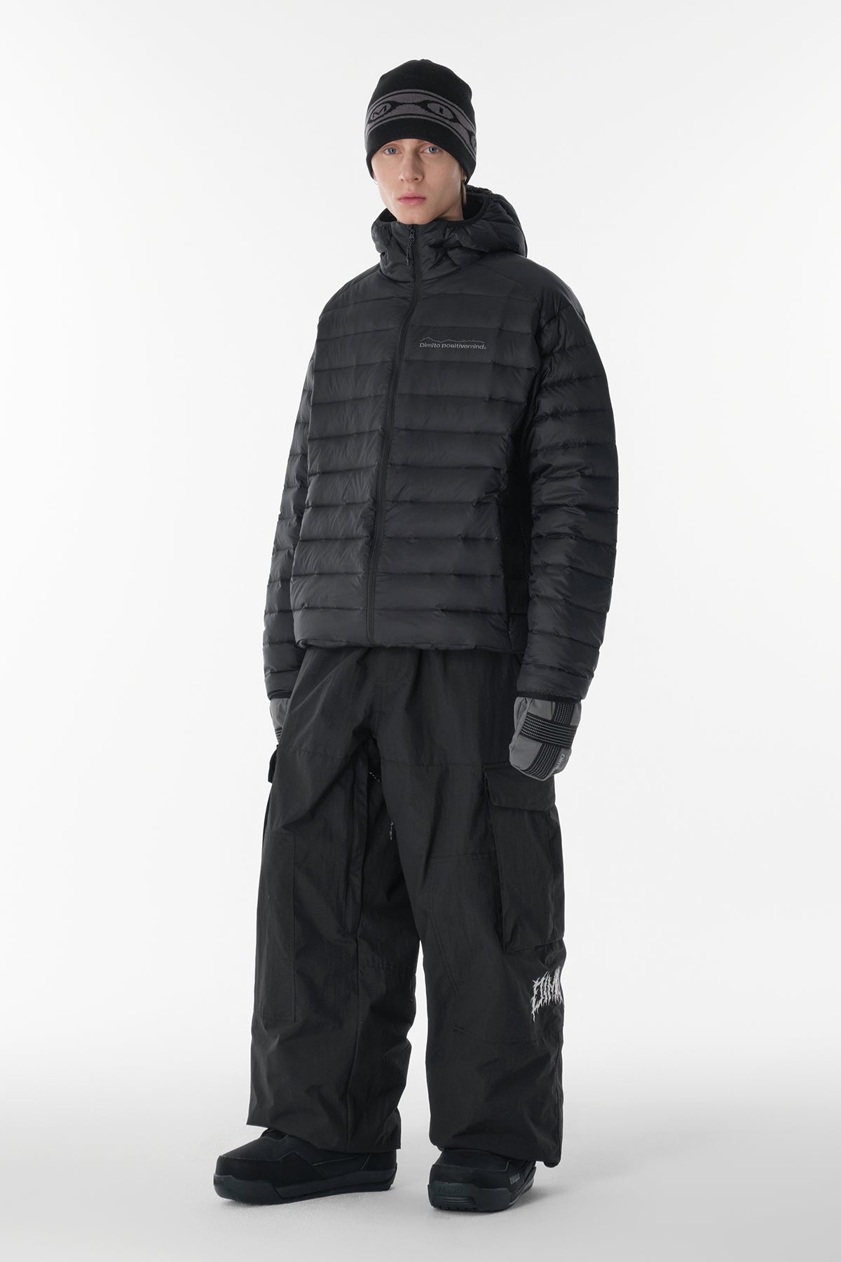 VERT VOLT CARGO BIG PANTS (WIDE FIT LV.1) BLACK