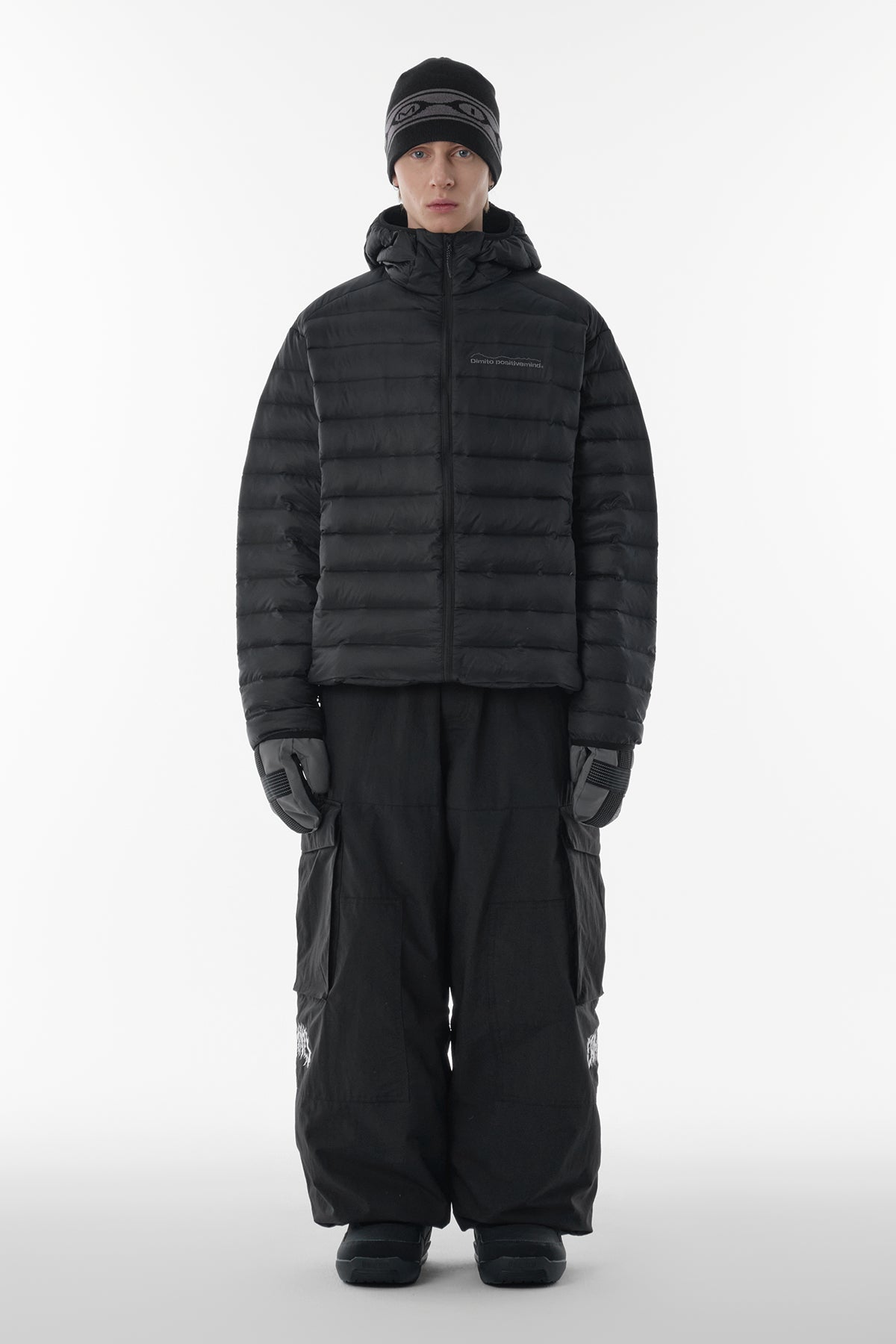 VERT VOLT CARGO BIG PANTS (WIDE FIT LV.1) BLACK