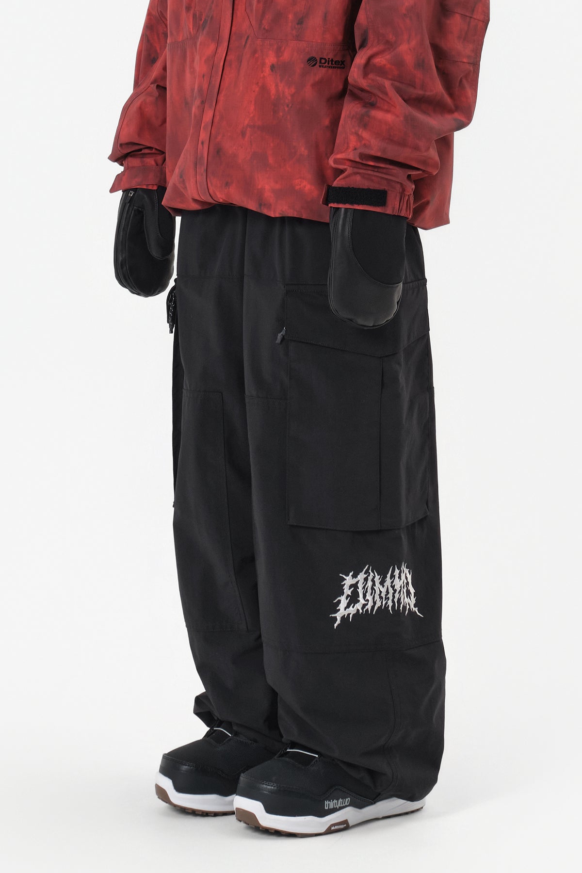 VERT VOLT CARGO BIG PANTS (WIDE FIT LV.1) BLACK