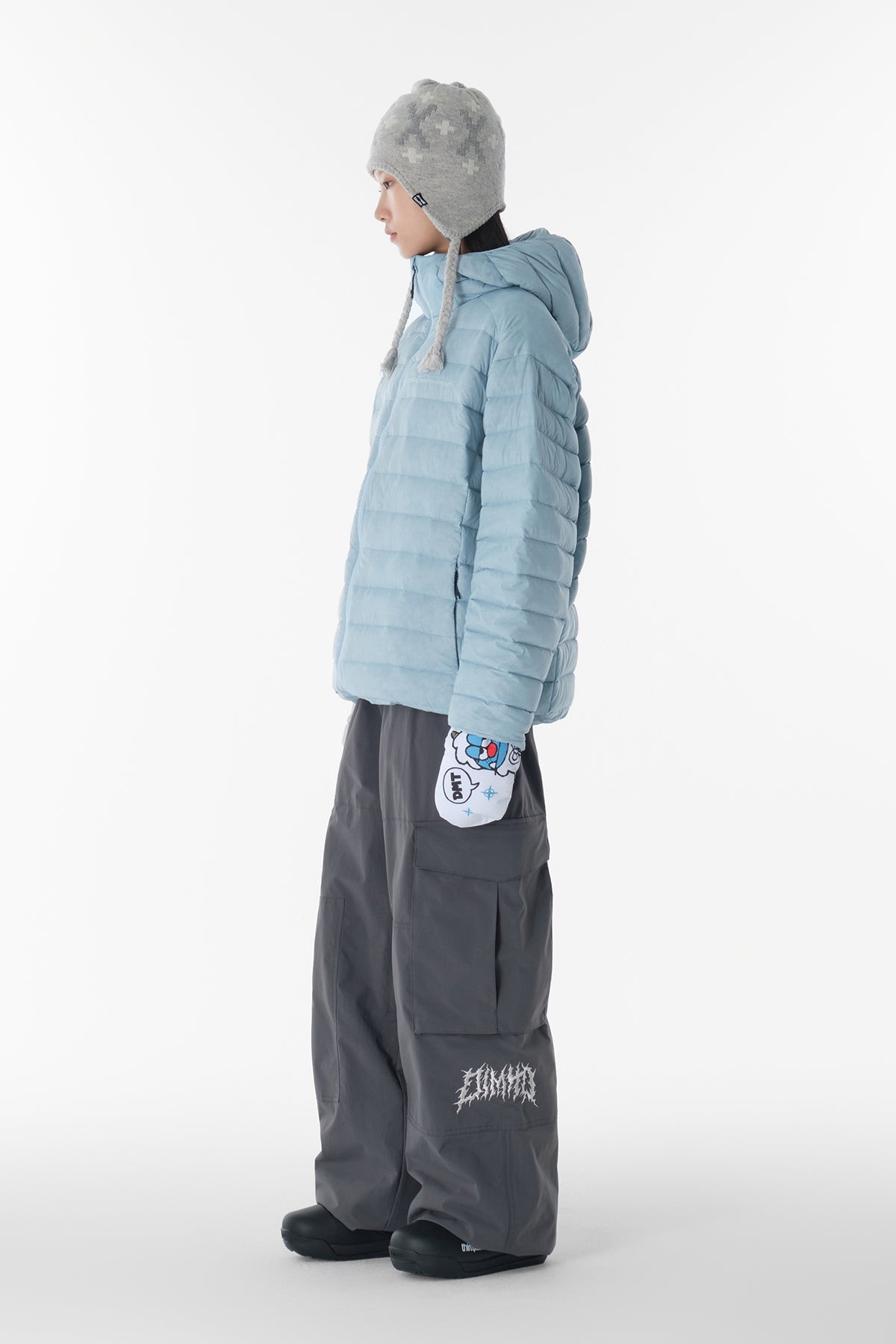 VERT VOLT CARGO BIG PANTS (WIDE FIT LV.1) DARK SHADOW