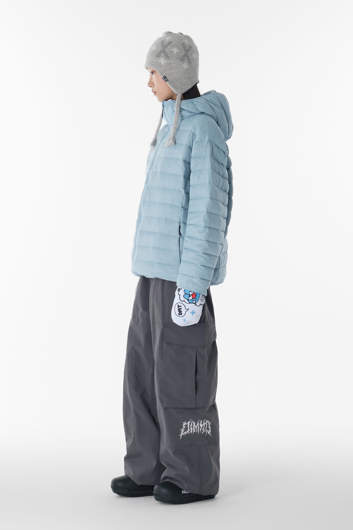 [INVITED] VOLT CARGO BIG PANTS (WIDE FIT LV.1) DARK SHADOW