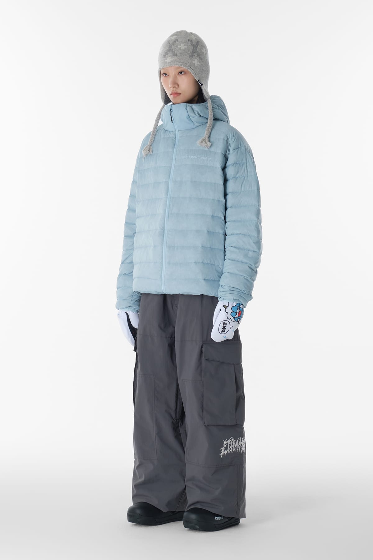 [INVITED] VOLT CARGO BIG PANTS (WIDE FIT LV.1) DARK SHADOW