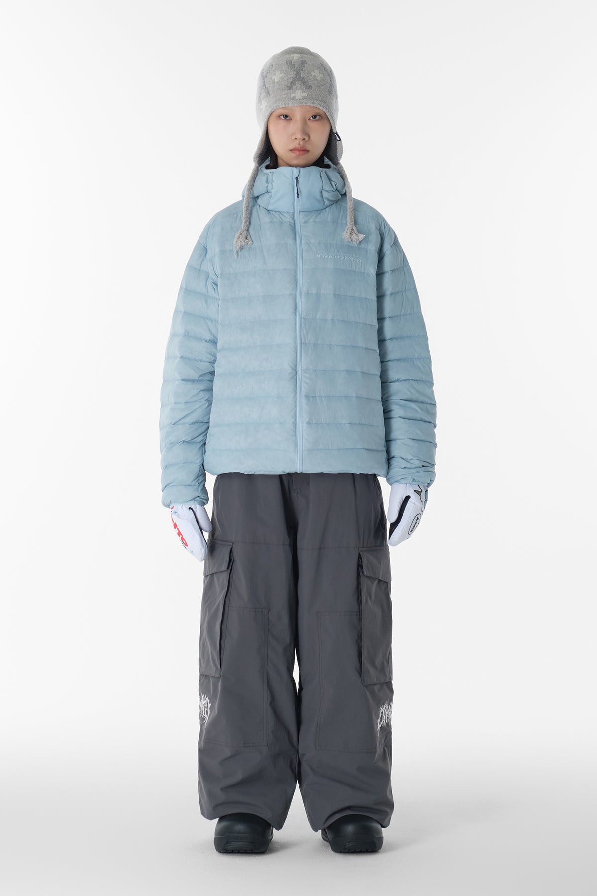 VERT VOLT CARGO BIG PANTS (WIDE FIT LV.1) DARK SHADOW