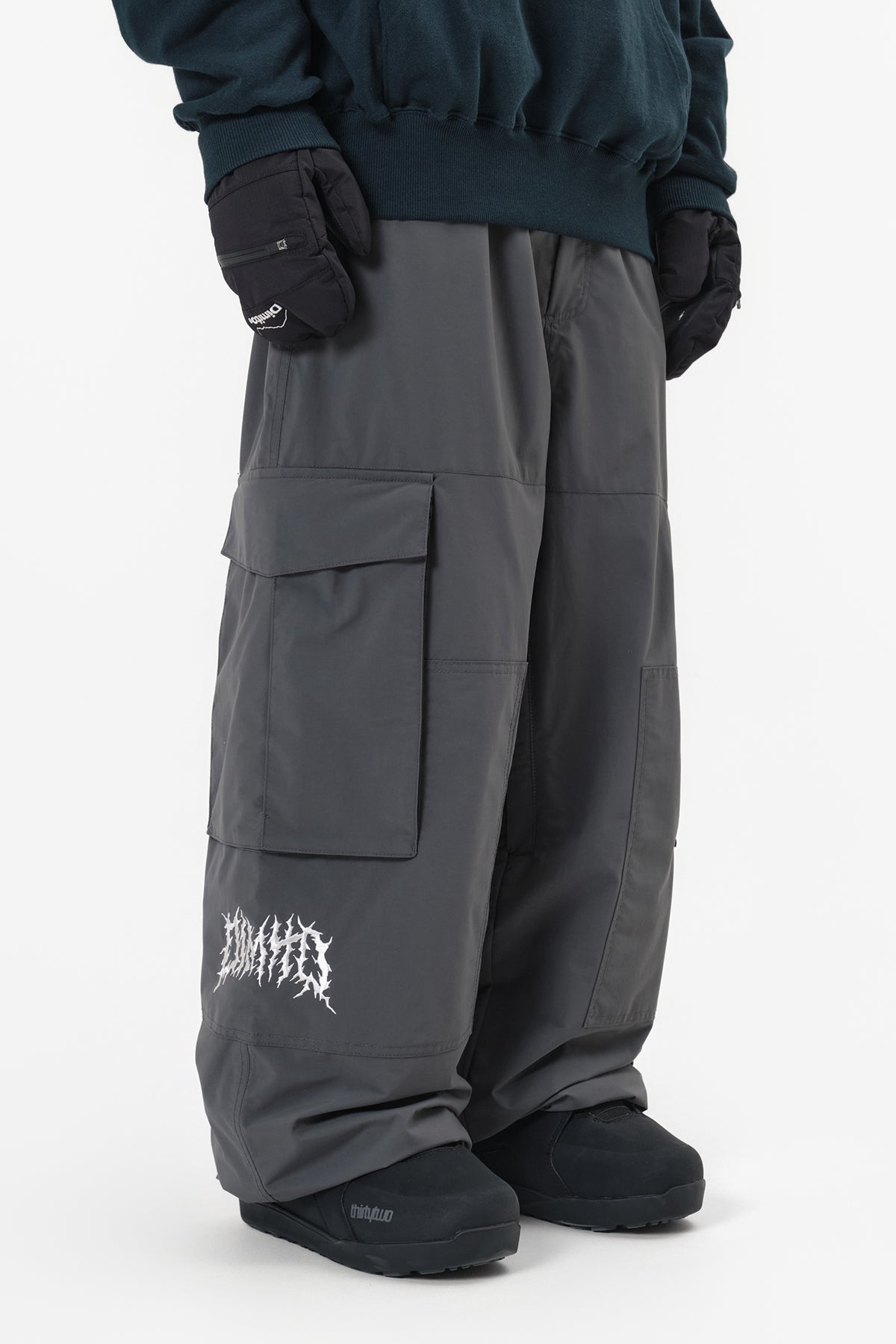 VERT VOLT CARGO BIG PANTS (WIDE FIT LV.1) DARK SHADOW