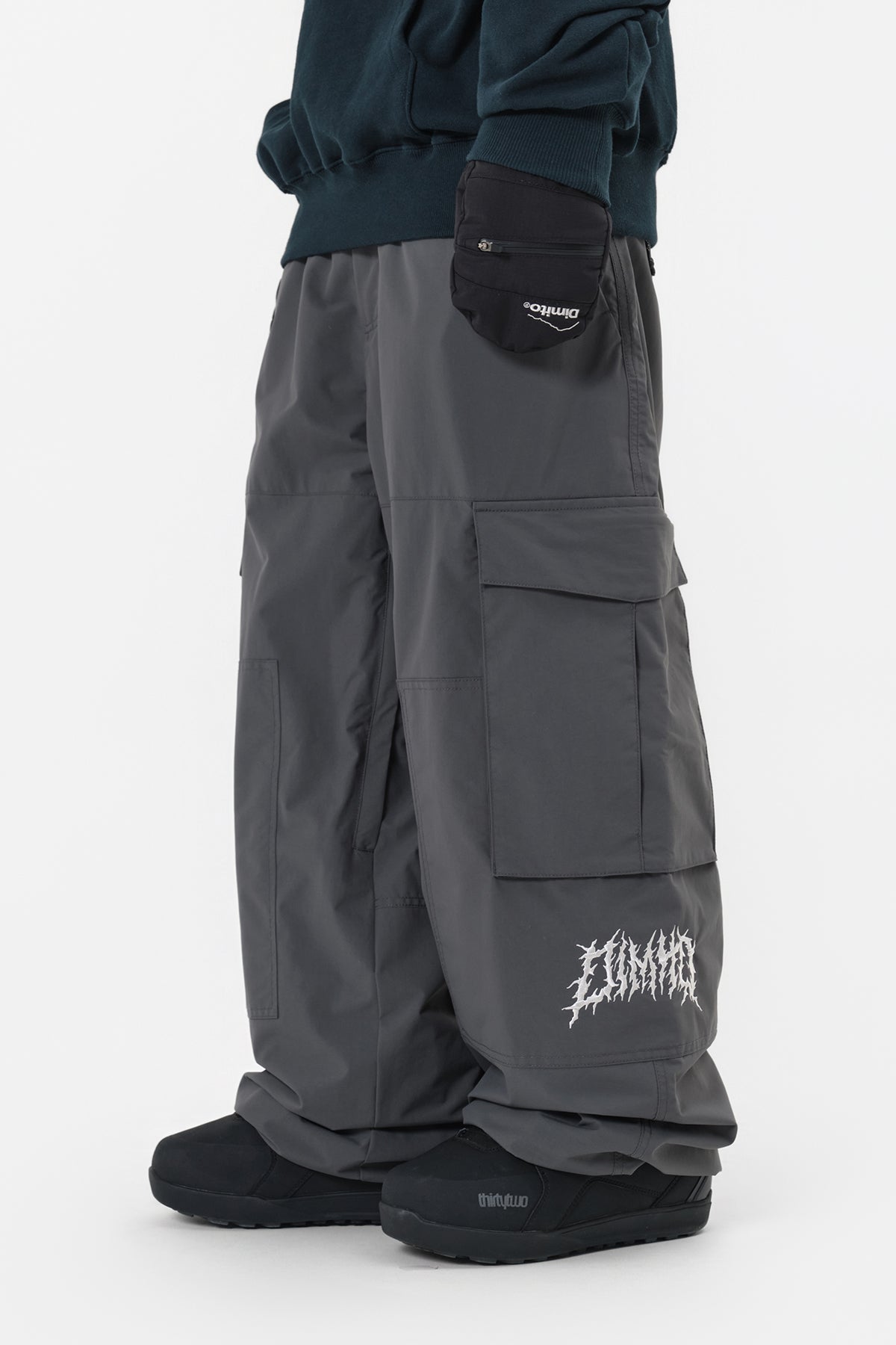 VERT VOLT CARGO BIG PANTS (WIDE FIT LV.1) DARK SHADOW