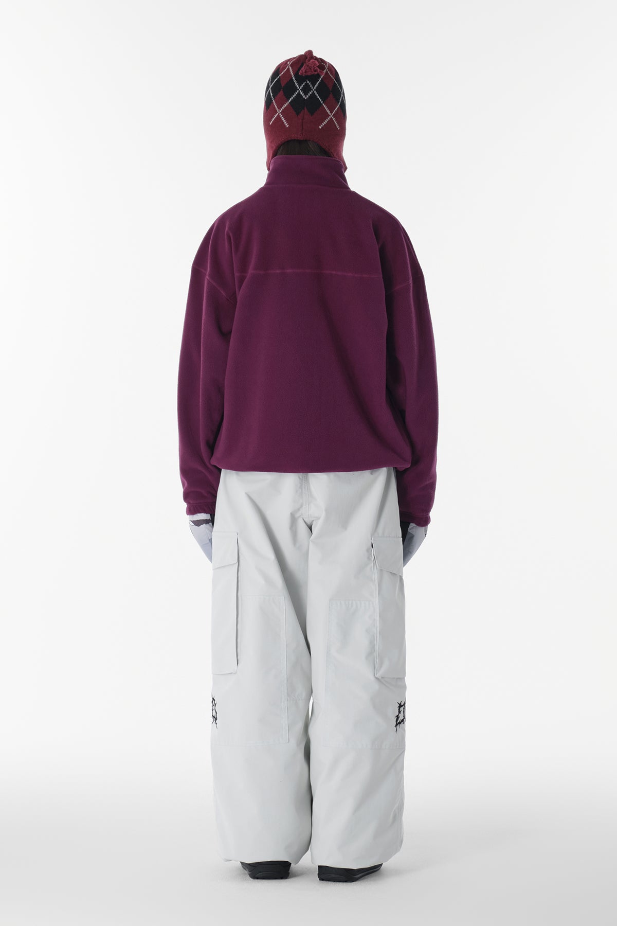 VERT VOLT CARGO BIG PANTS (WIDE FIT LV.1) WHITE