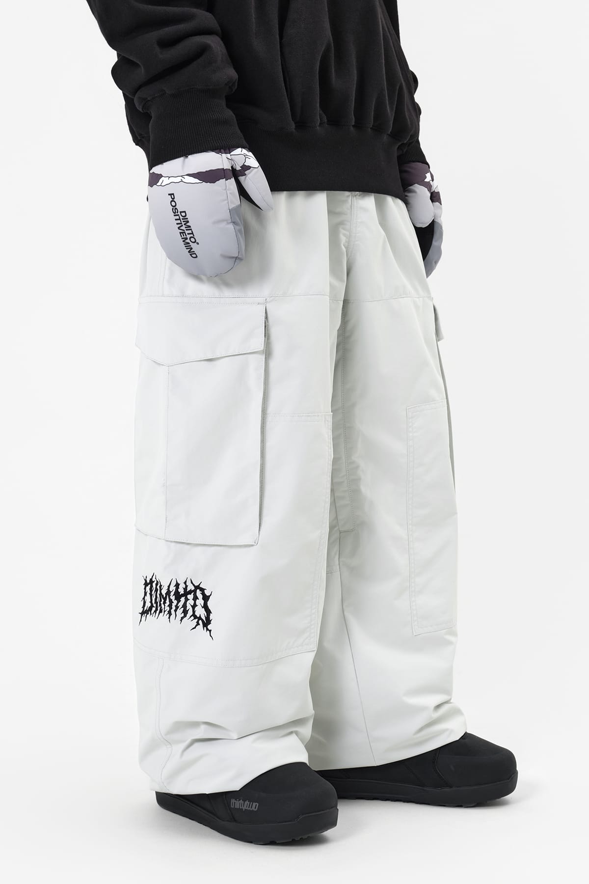 [PROMO] VOLT CARGO BIG PANTS (WIDE FIT LV.1) WHITE