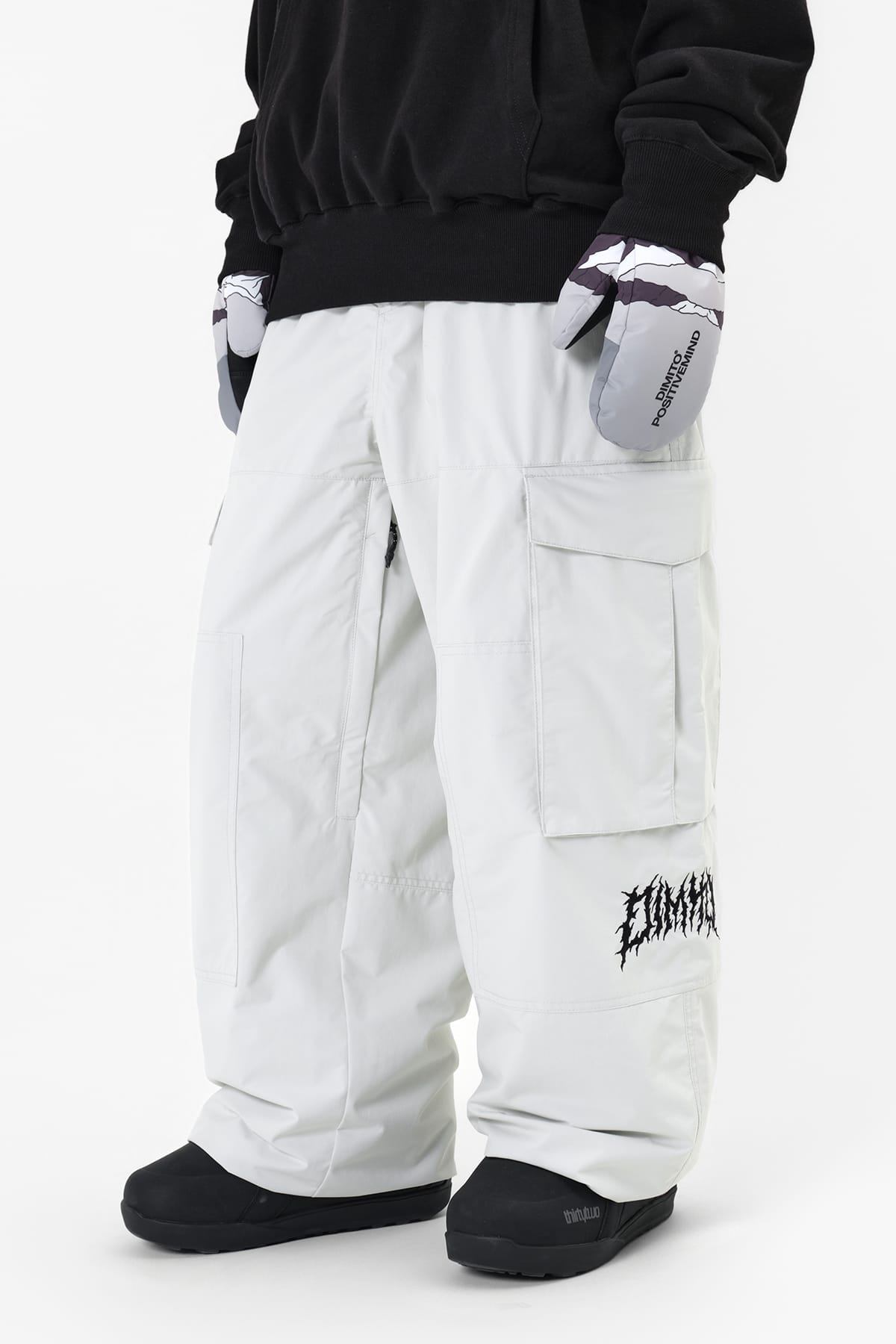 [PROMO] VOLT CARGO BIG PANTS (WIDE FIT LV.1) WHITE