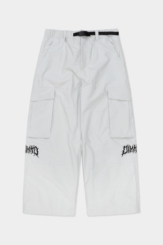 VERT VOLT CARGO BIG PANTS (WIDE FIT LV.1) WHITE
