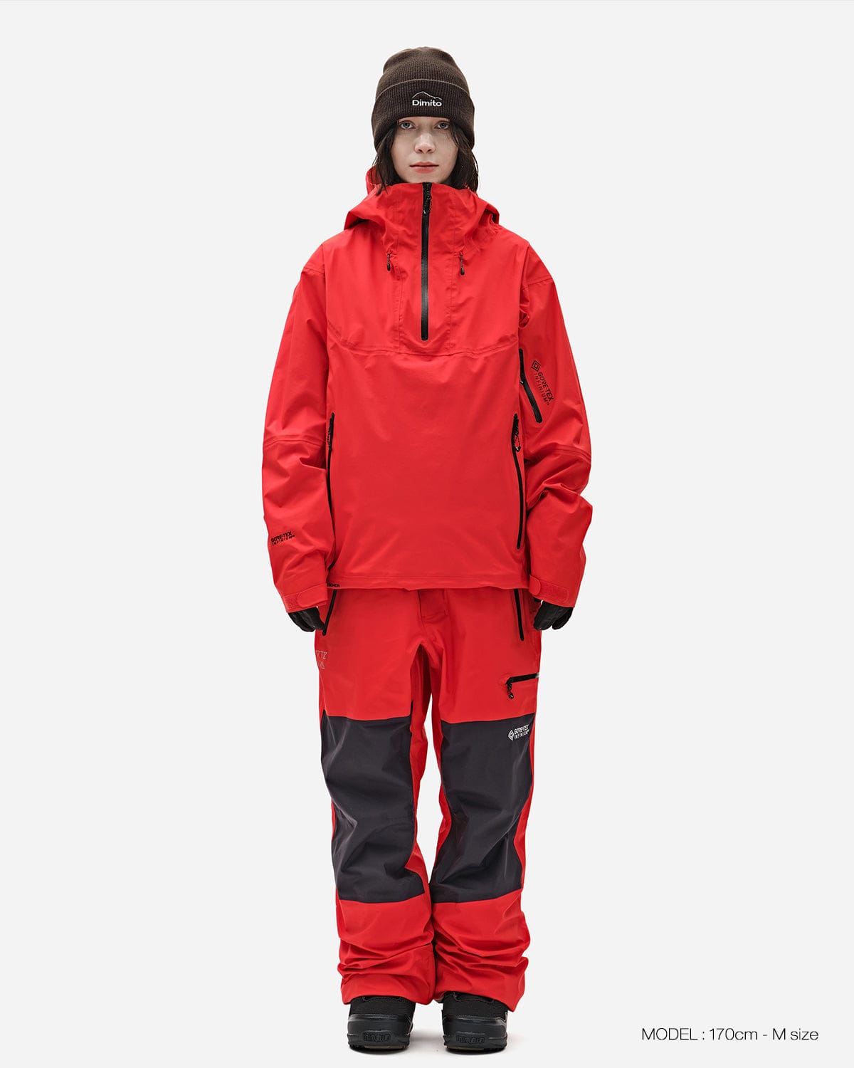 スノーボード DIMITO GTX (VTX X EIDER) PANTS GTX (VTX X EIDER) DOWN PADDED PANTS BLACK (Standard Fit