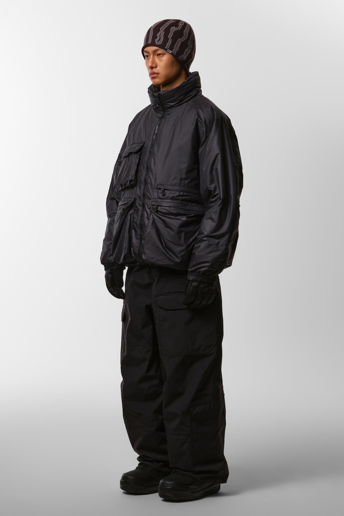 VERT VTX BANDED CARGO PANTS (WIDE FIT LV.1) BLACK