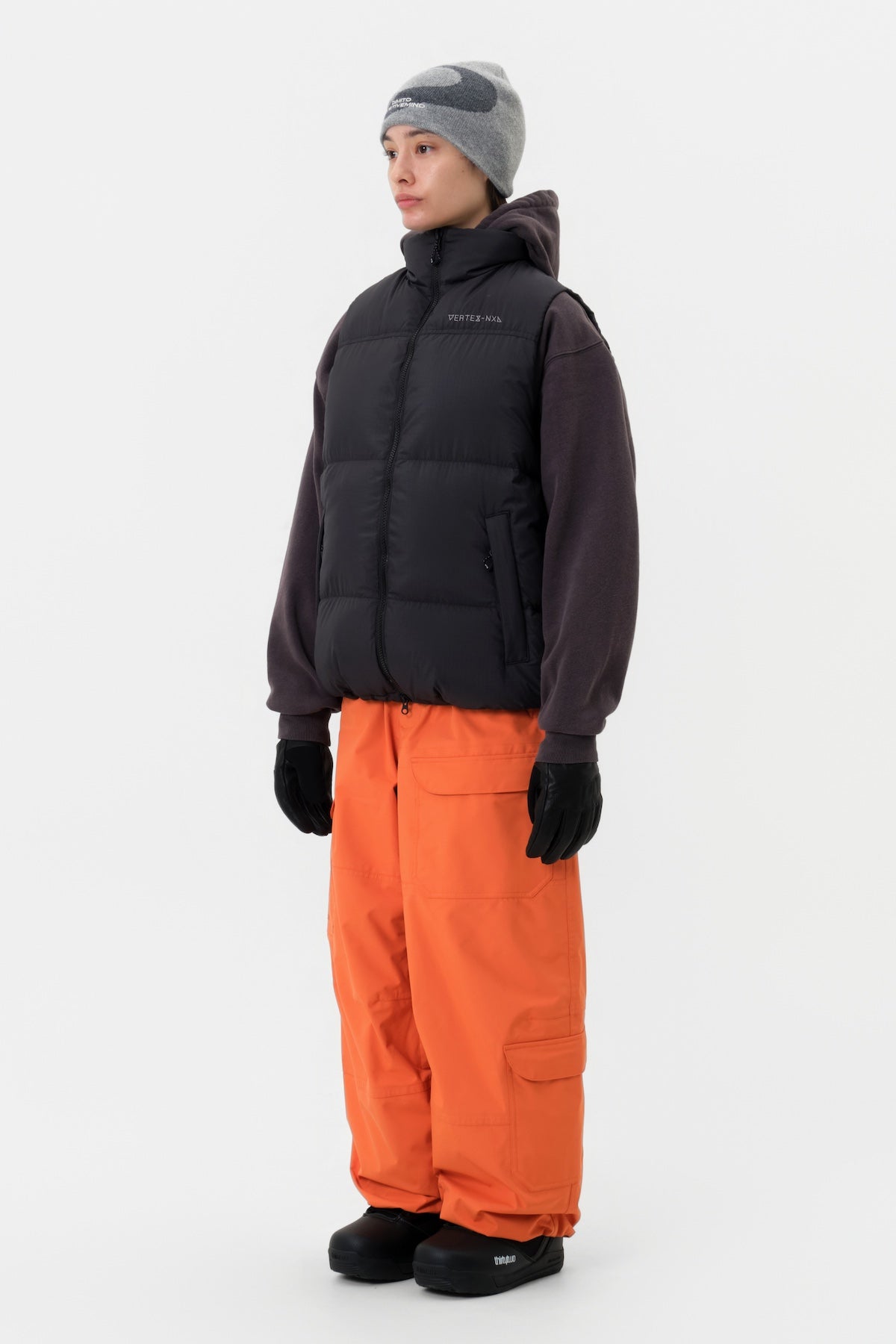 VERT VTX BANDED CARGO PANTS (WIDE FIT LV.1) DEEP ORANGE