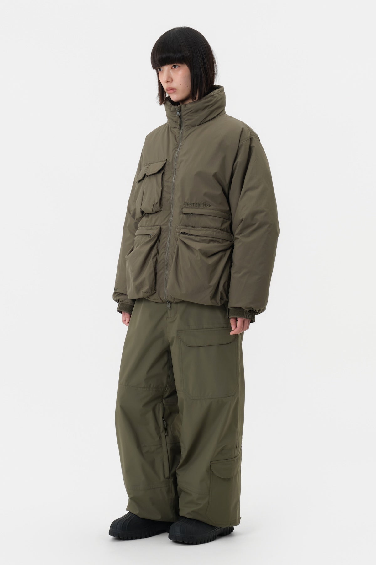 VERT VTX BANDED CARGO PANTS (WIDE FIT LV.1) OLIVE
