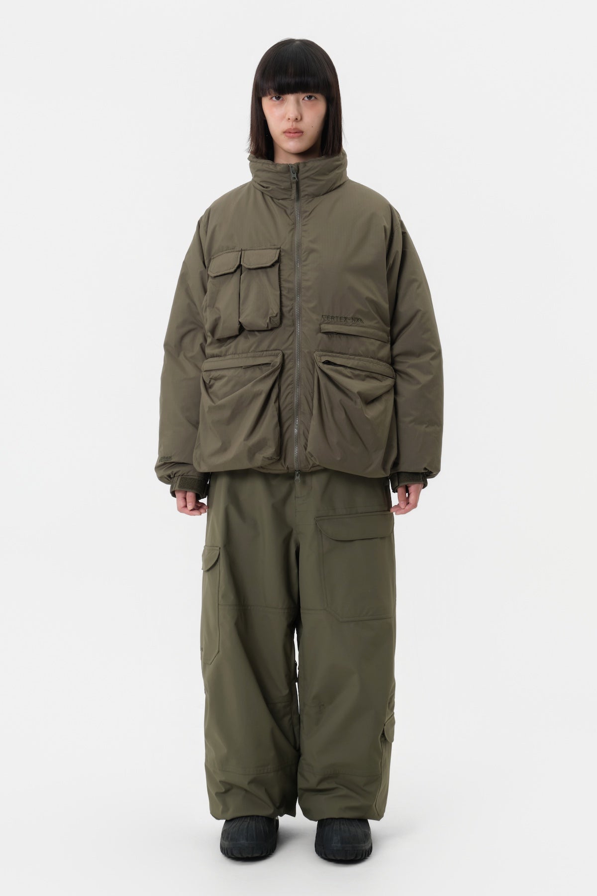 VERT VTX BANDED CARGO PANTS (WIDE FIT LV.1) OLIVE