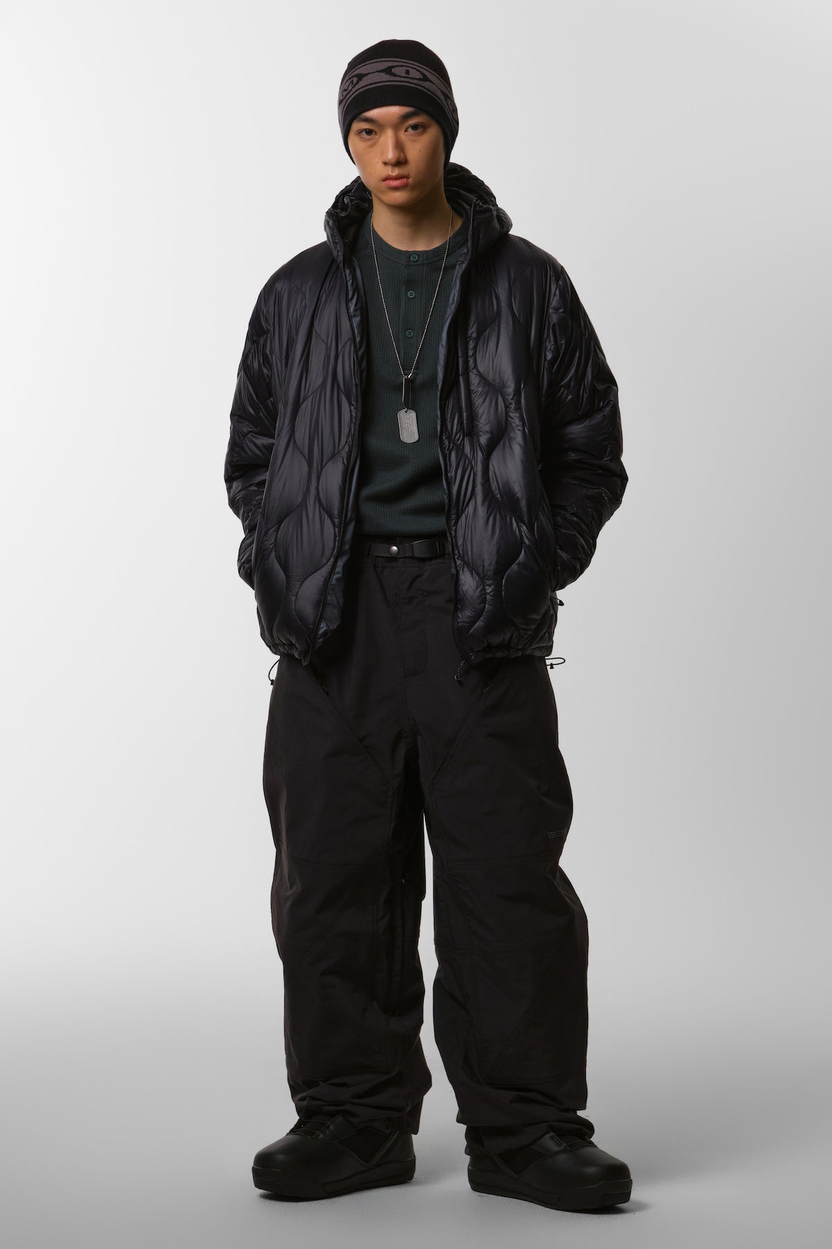 VERT VTX BANDED DOUBLE KNEE PANTS (WIDE FIT LV.1) BLACK