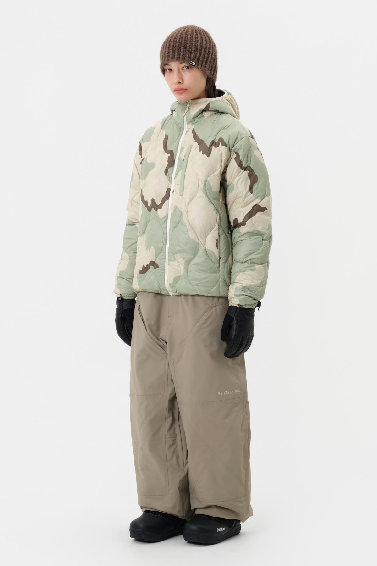 [INVITED] VTX BANDED DOUBLE KNEE PANTS (WIDE FIT LV.1) DEEP BEIGE