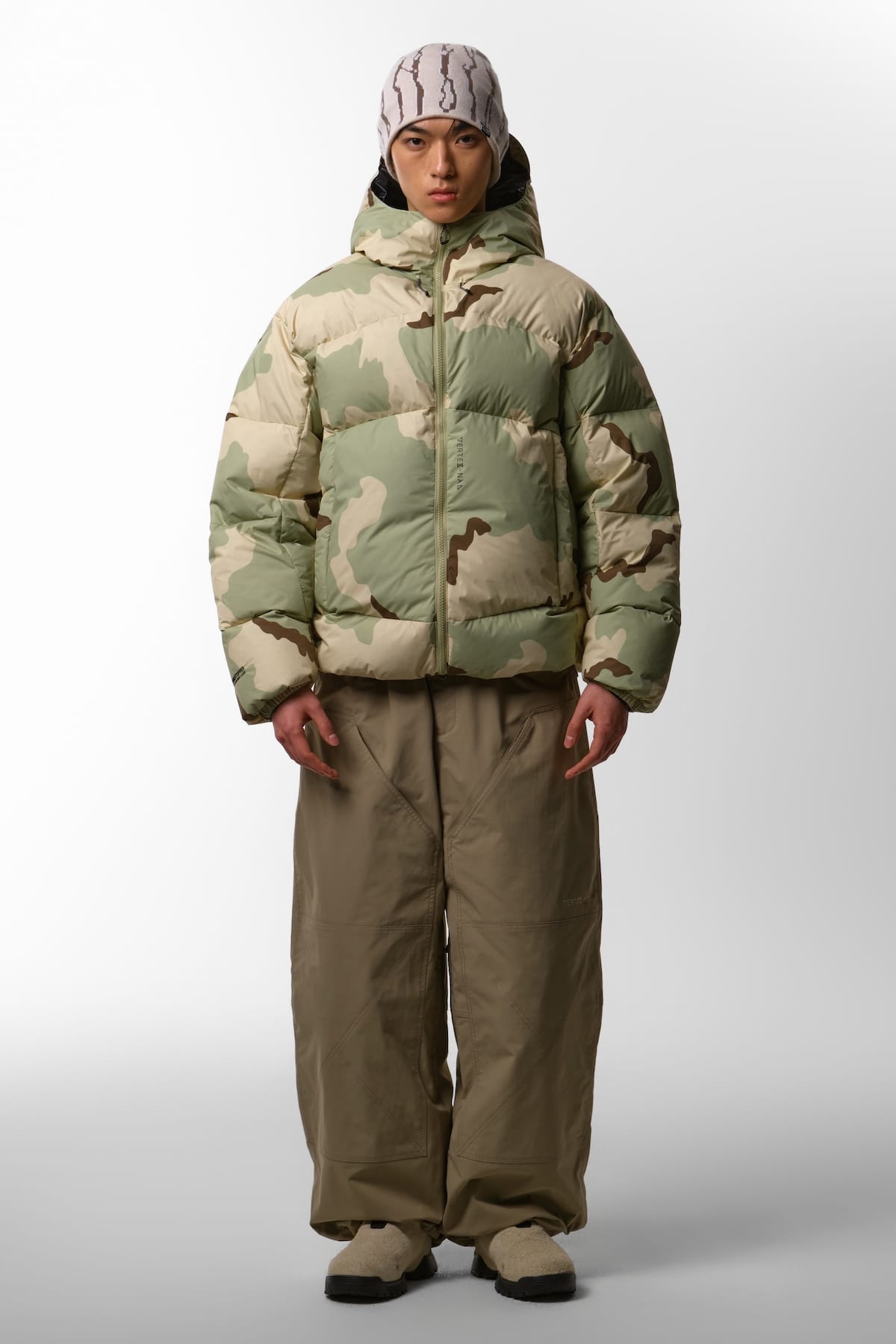 [INVITED] VTX BANDED DOUBLE KNEE PANTS (WIDE FIT LV.1) DEEP BEIGE