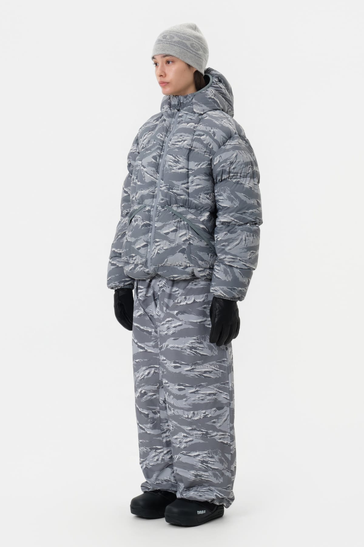 [INVITED] VTX BANDED DOUBLE KNEE PANTS (WIDE FIT LV.1) TIGER GREY CAMO