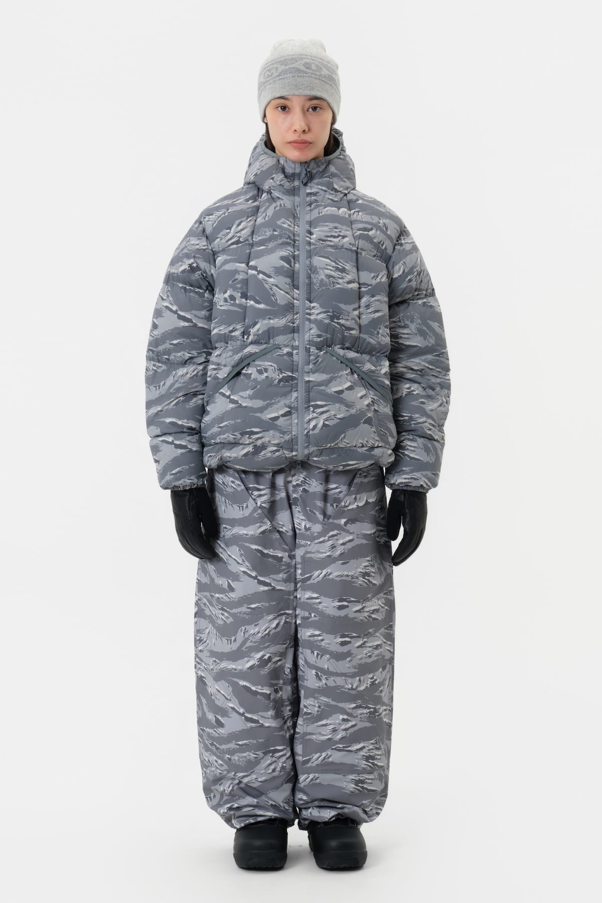 [INVITED] VTX BANDED DOUBLE KNEE PANTS (WIDE FIT LV.1) TIGER GREY CAMO