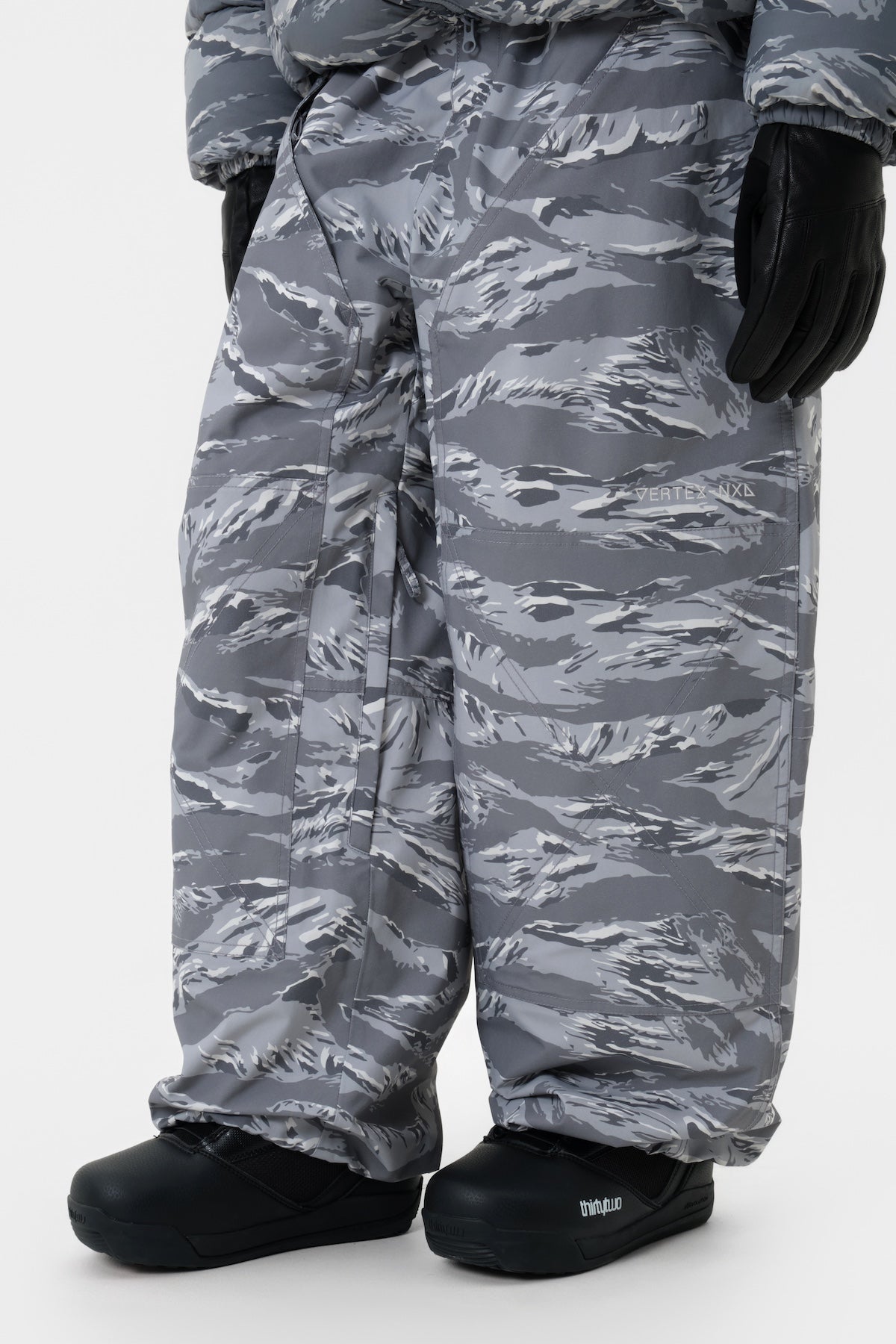 [INVITED] VTX BANDED DOUBLE KNEE PANTS (WIDE FIT LV.1) TIGER GREY CAMO