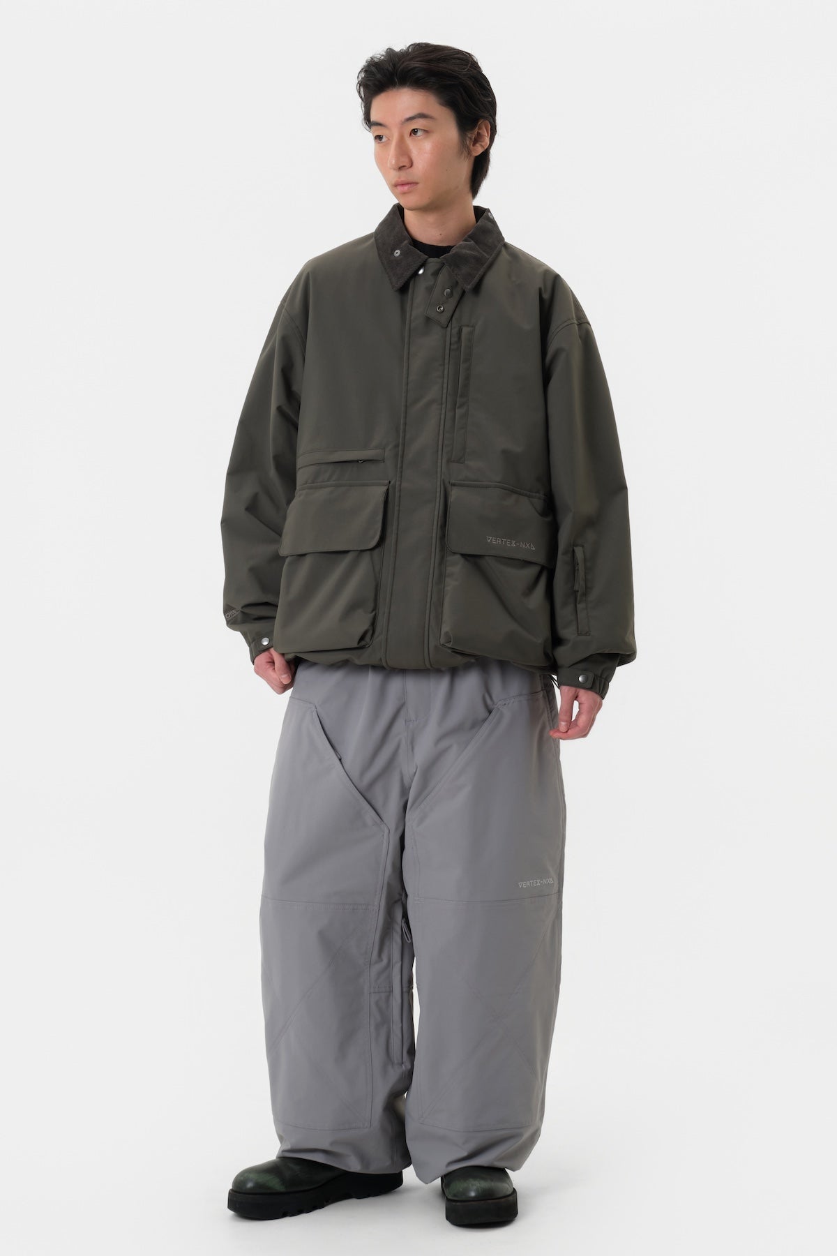[INVITED] VTX BANDED DOUBLE KNEE PANTS (WIDE FIT LV.1) WILD DOVE