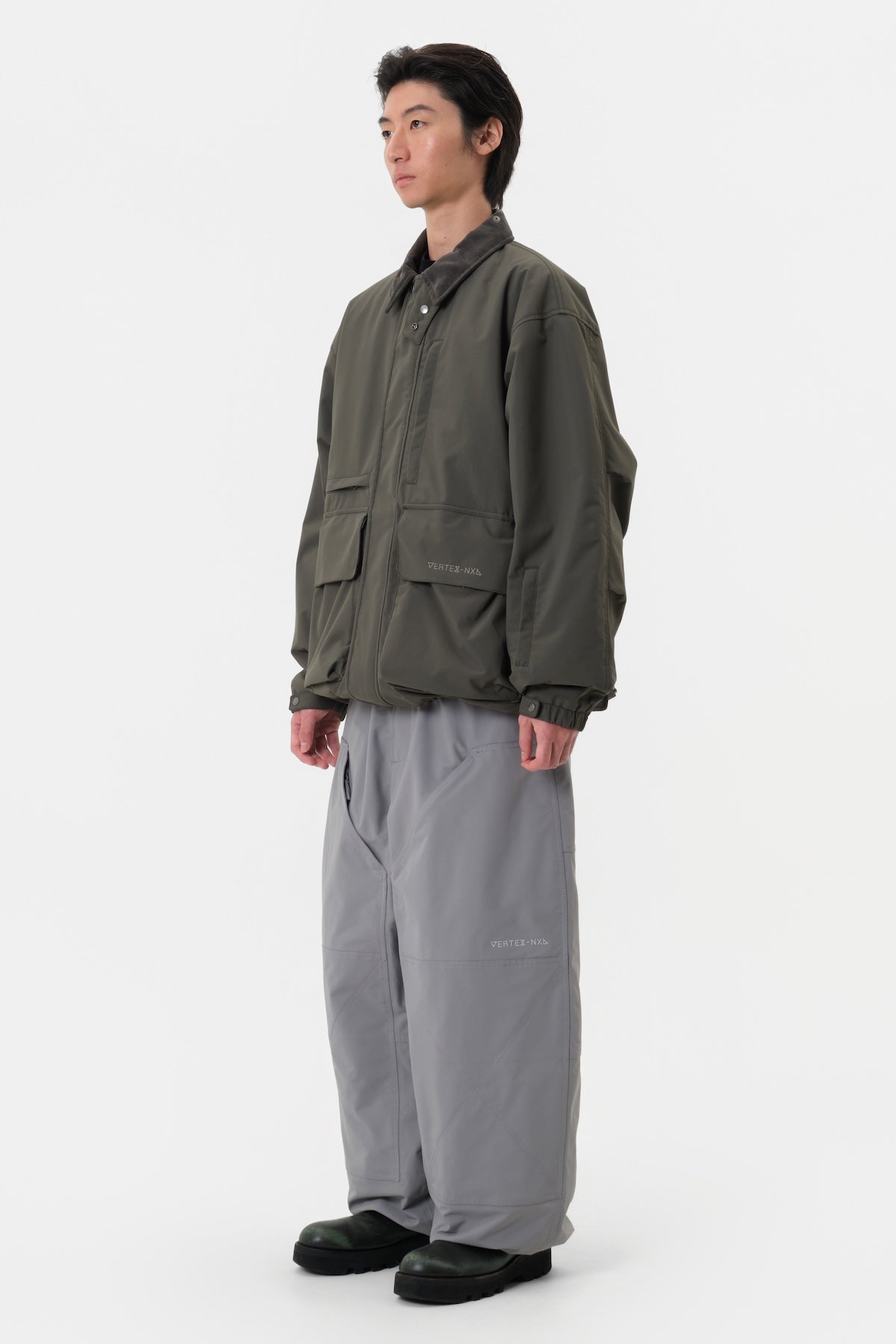 [INVITED] VTX BANDED DOUBLE KNEE PANTS (WIDE FIT LV.1) WILD DOVE
