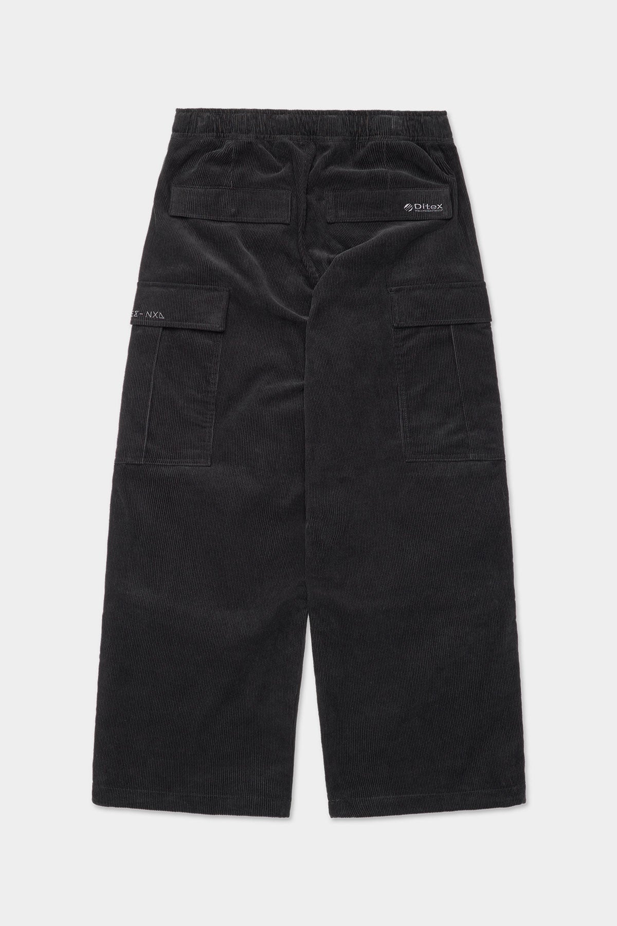 VERT VTX CORDUROY CARGO PANTS (RELAXED FIT) BLACK