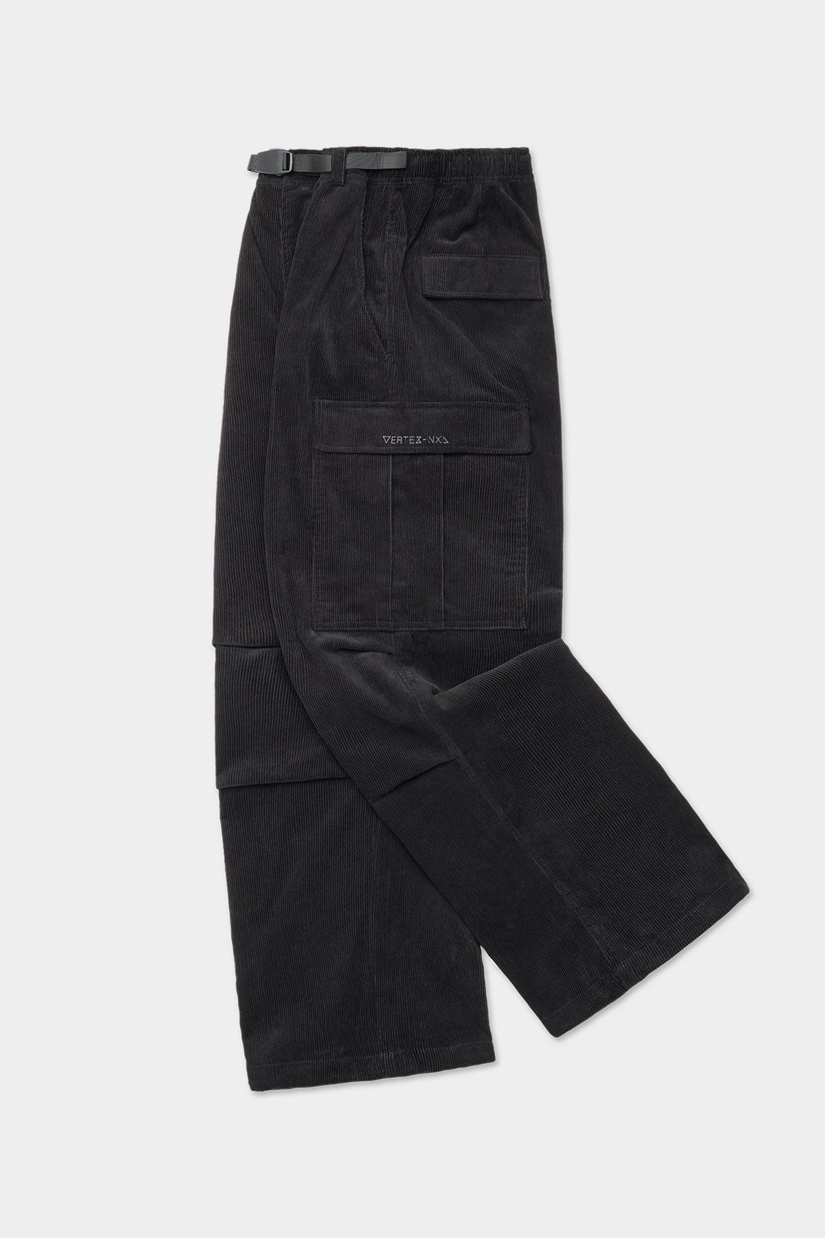 VERT VTX CORDUROY CARGO PANTS (RELAXED FIT) BLACK