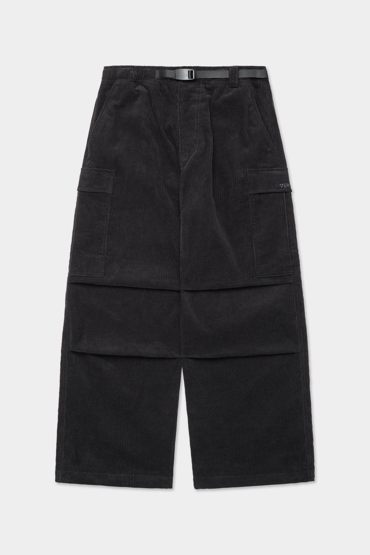 VERT VTX CORDUROY CARGO PANTS (RELAXED FIT) BLACK