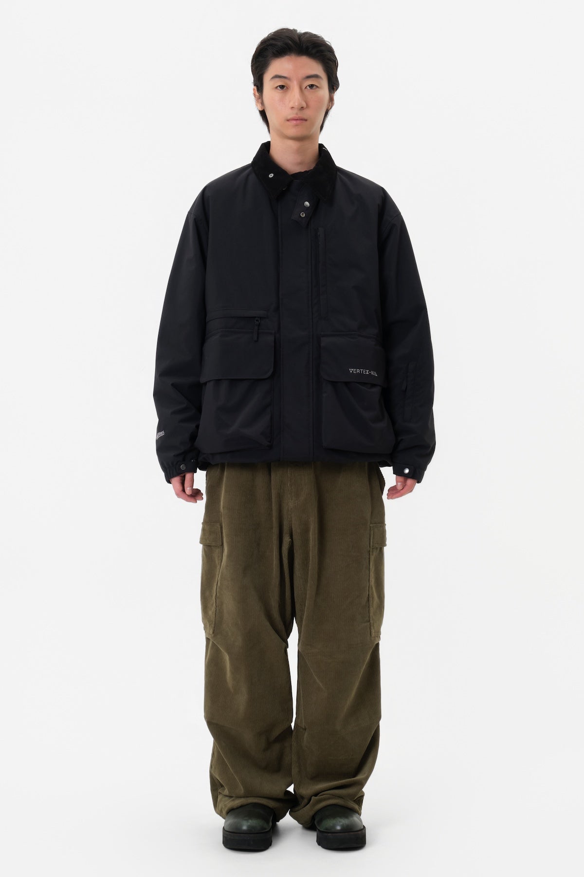 VERT VTX CORDUROY CARGO PANTS (RELAXED FIT) KHAKI