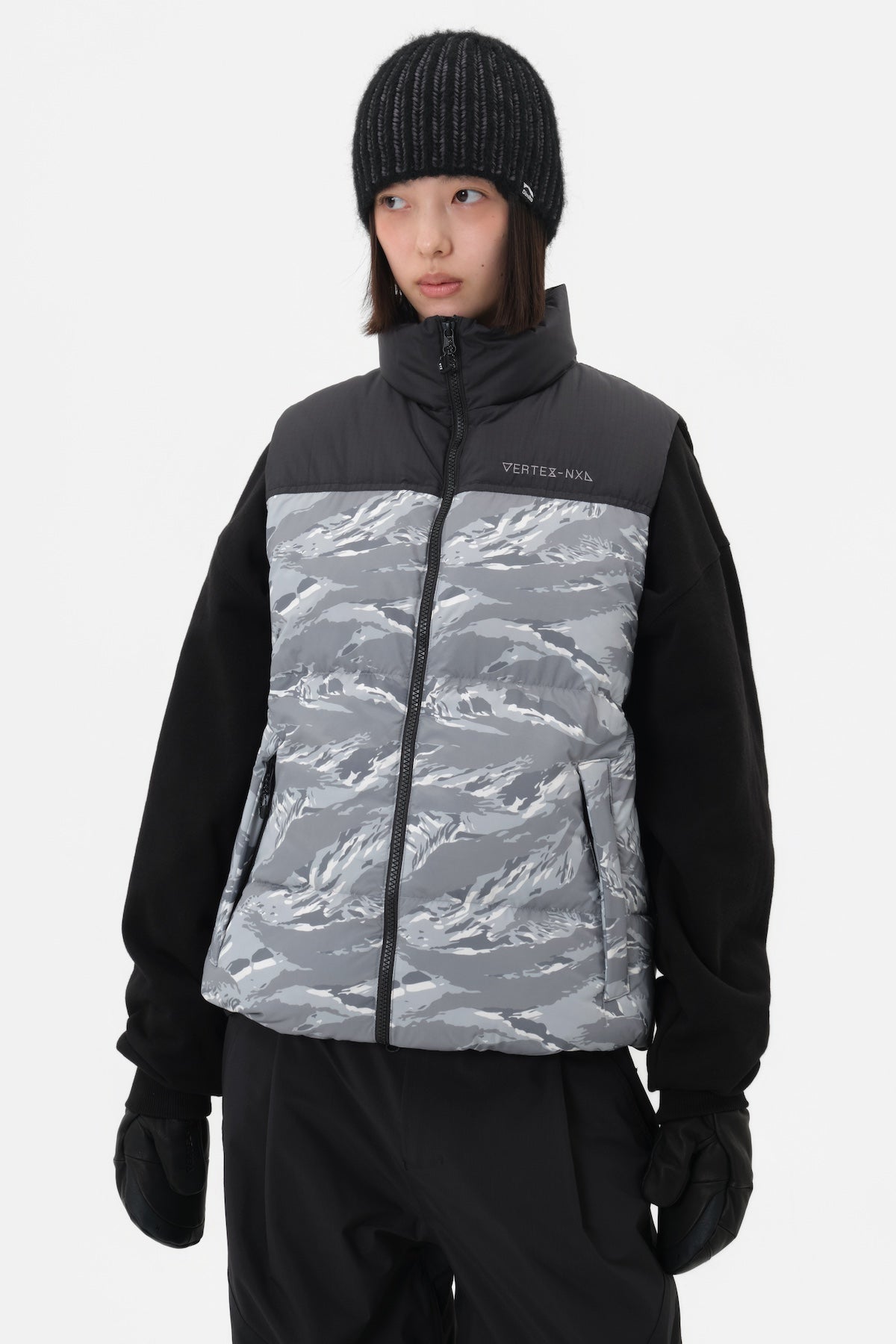 VERT VTX DOWN VEST TIGER GREY CAMO