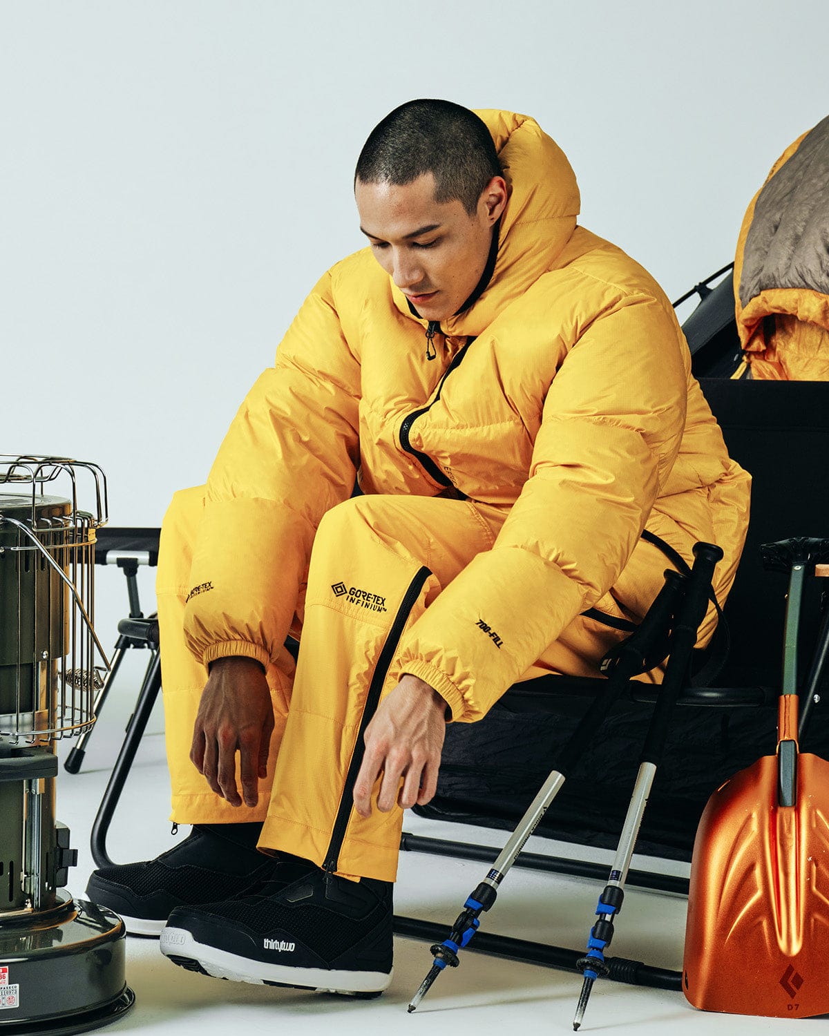 値下げ!GORE-TEX DIMITO X MILLET PANTS BEIGE VTX GORE-TEX PADDED (DIMITO X MILLET) PANTS YELLOW – DIMITO