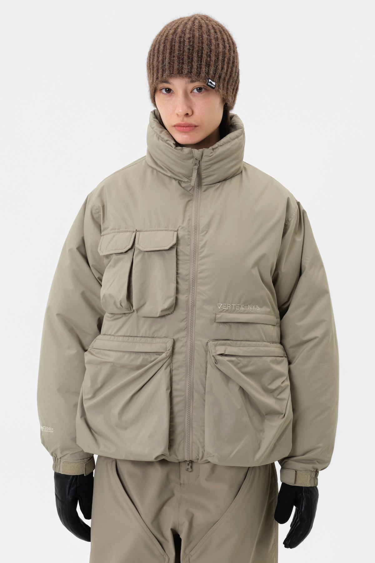 [INVITED] VTX UTILITY DOWN JACKET DEEP BEIGE