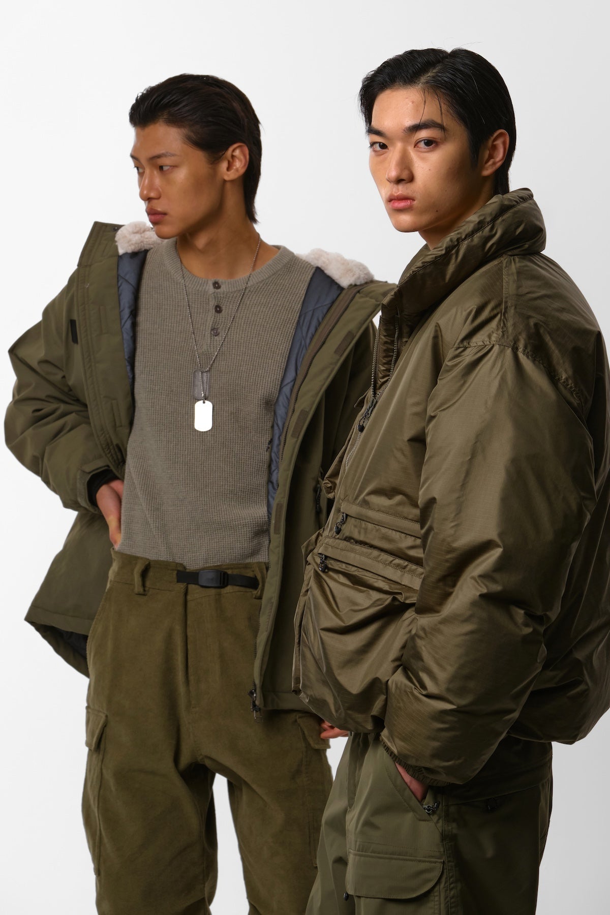 [INVITED] VTX UTILITY DOWN JACKET OLIVE