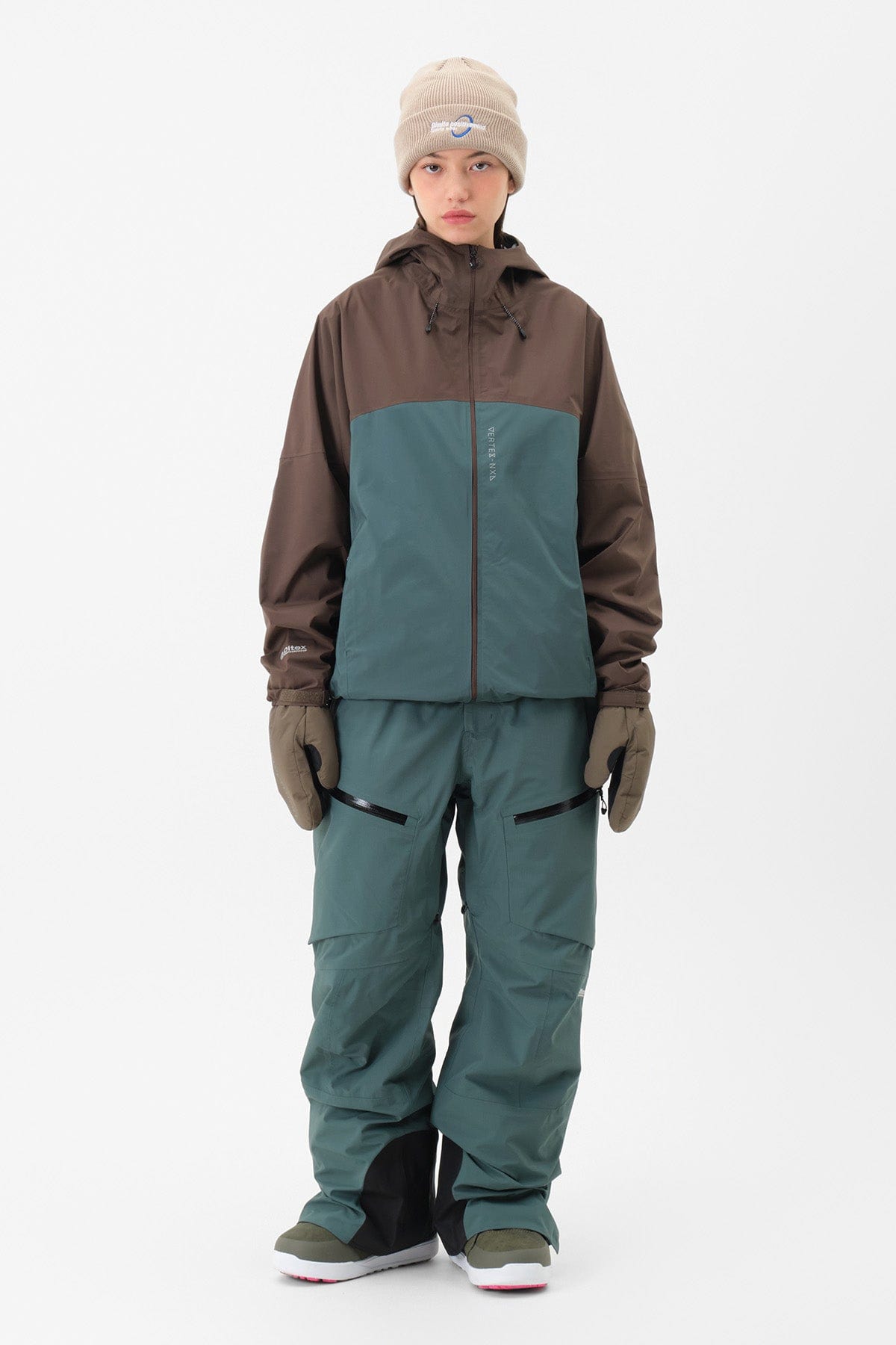 [INVITED] VTX WIND 3L JACKET DARK BROWN