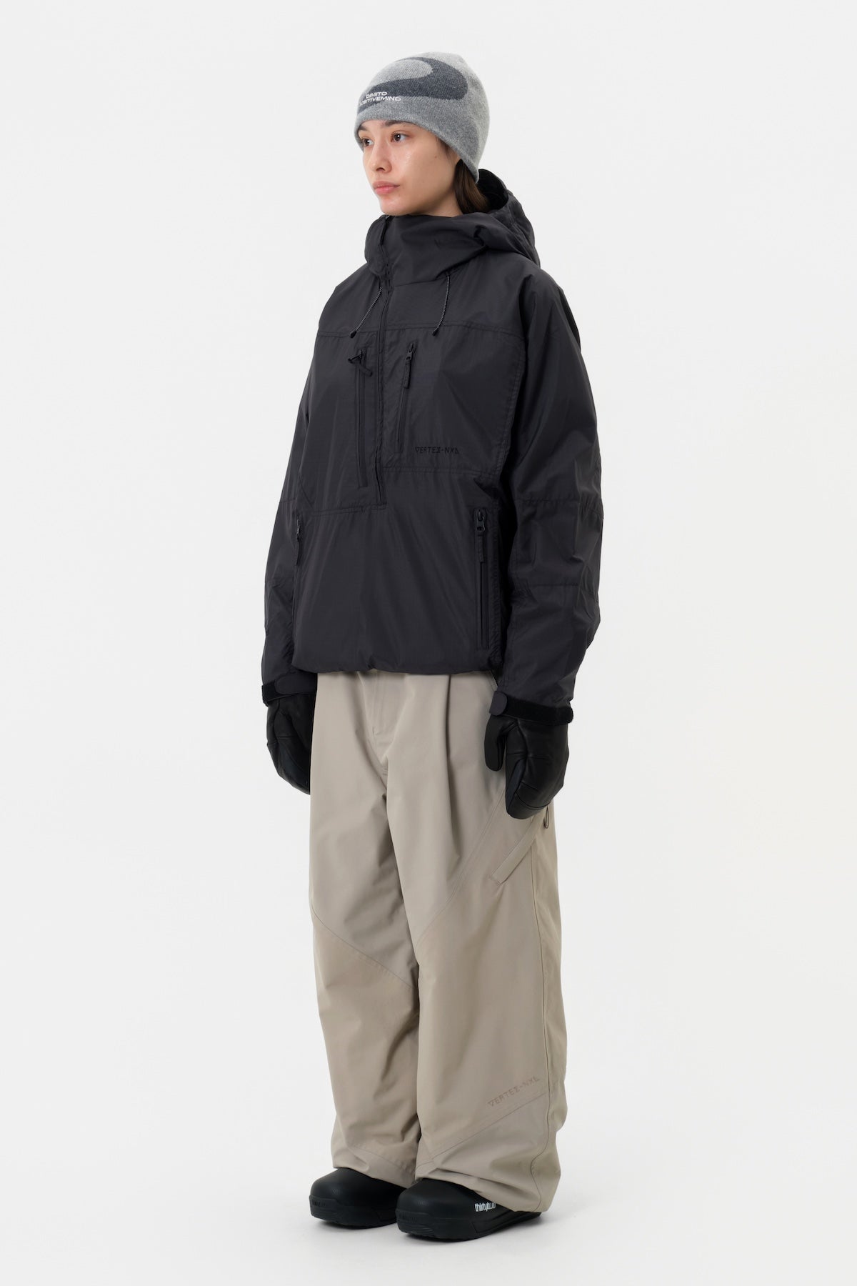 [INVITED] VTX WIND ANORAK JACKET BLACK
