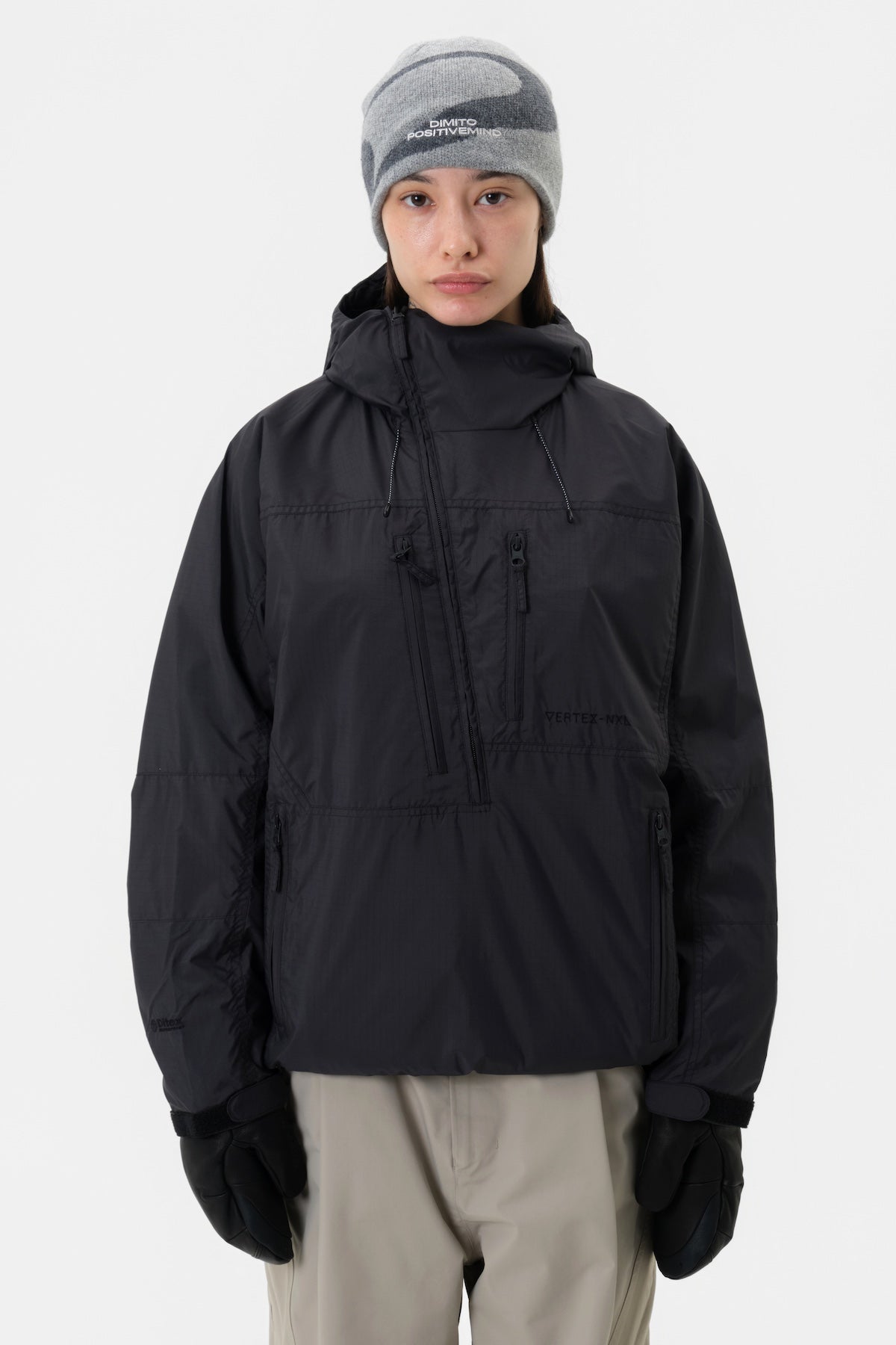 [INVITED] VTX WIND ANORAK JACKET BLACK