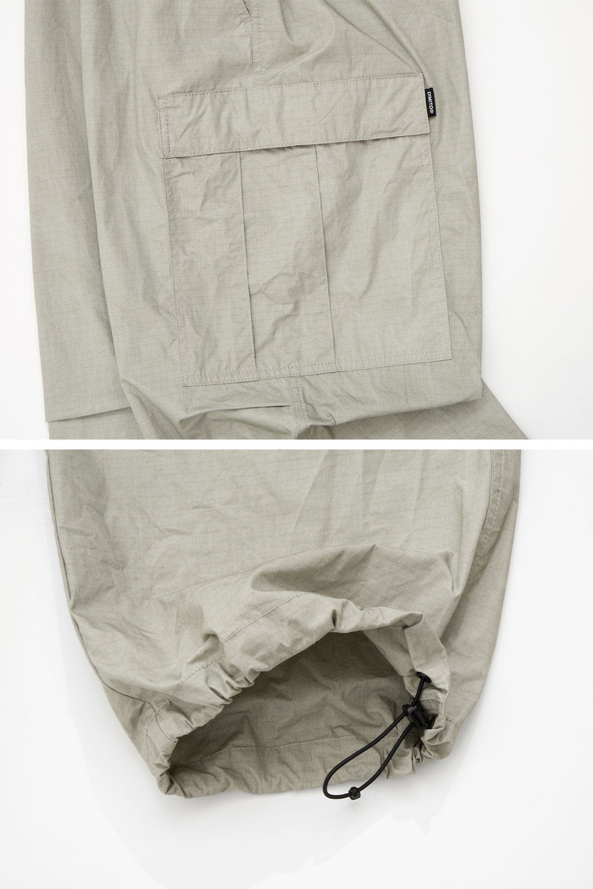 [INVITED] WASHED CARGO PANTS (LOOSE FIT) IVORY