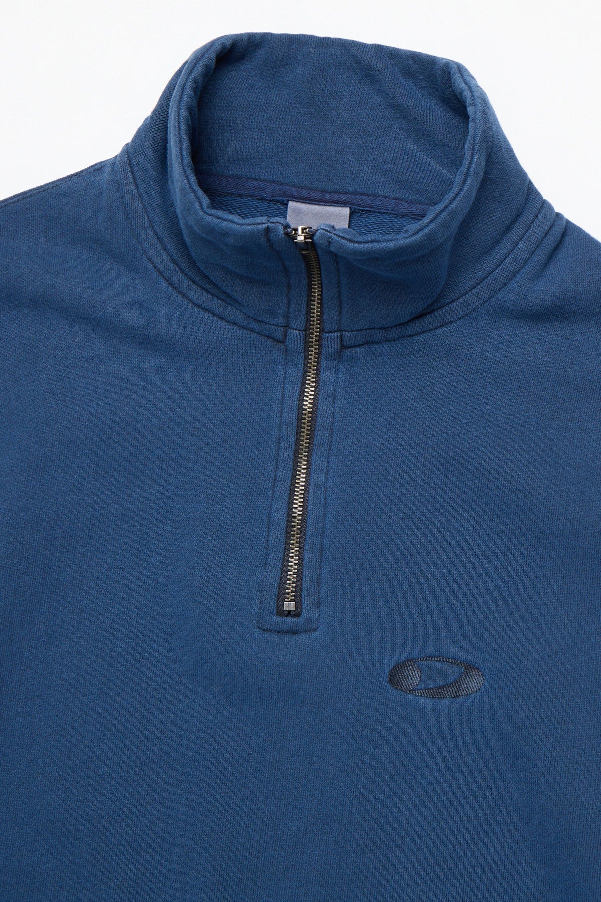 [INVITED] WASHED HALF ZIP SWEATSHIRT DEEP SEA