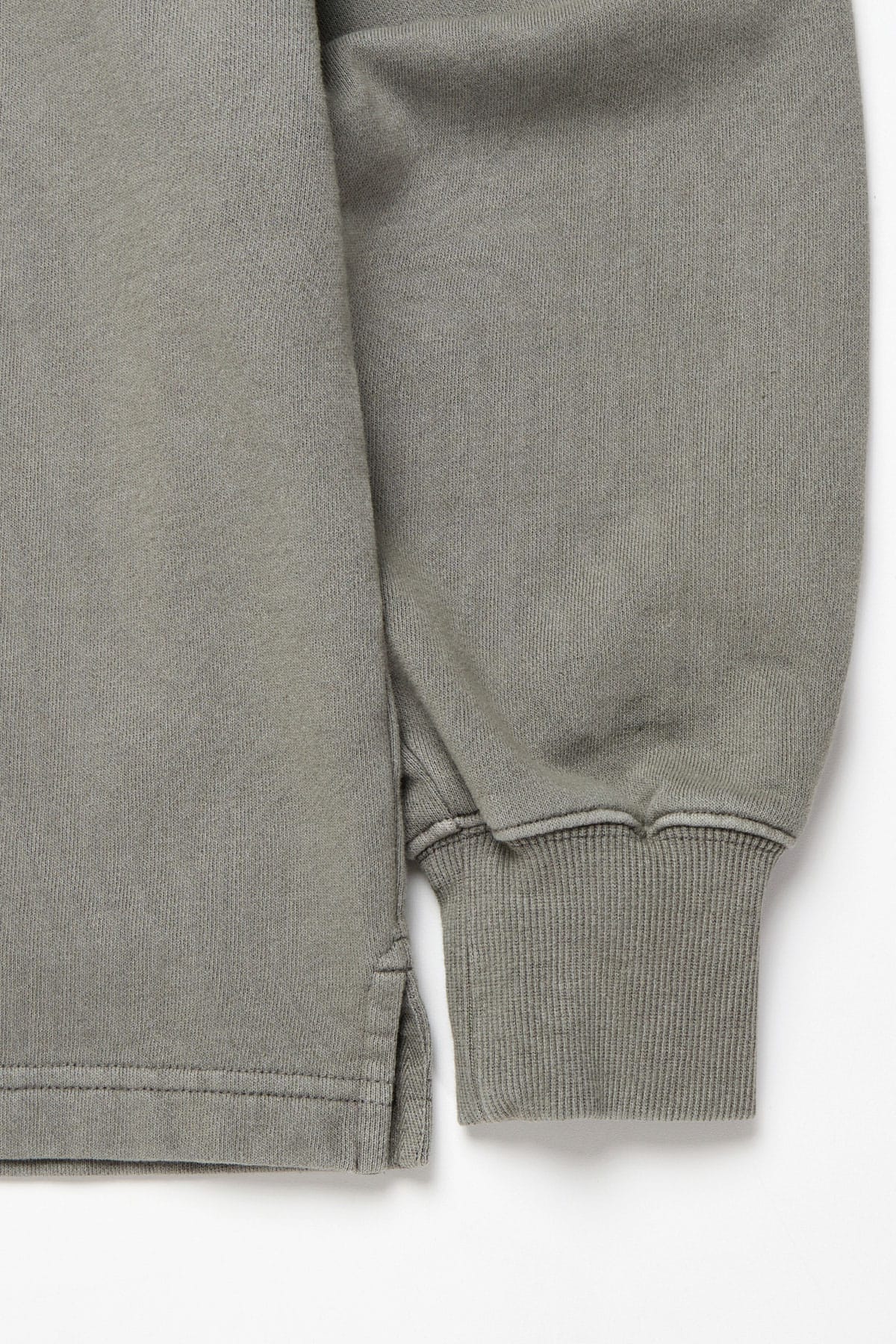 [INVITED] WASHED HALF ZIP SWEATSHIRT SLATE SAGE