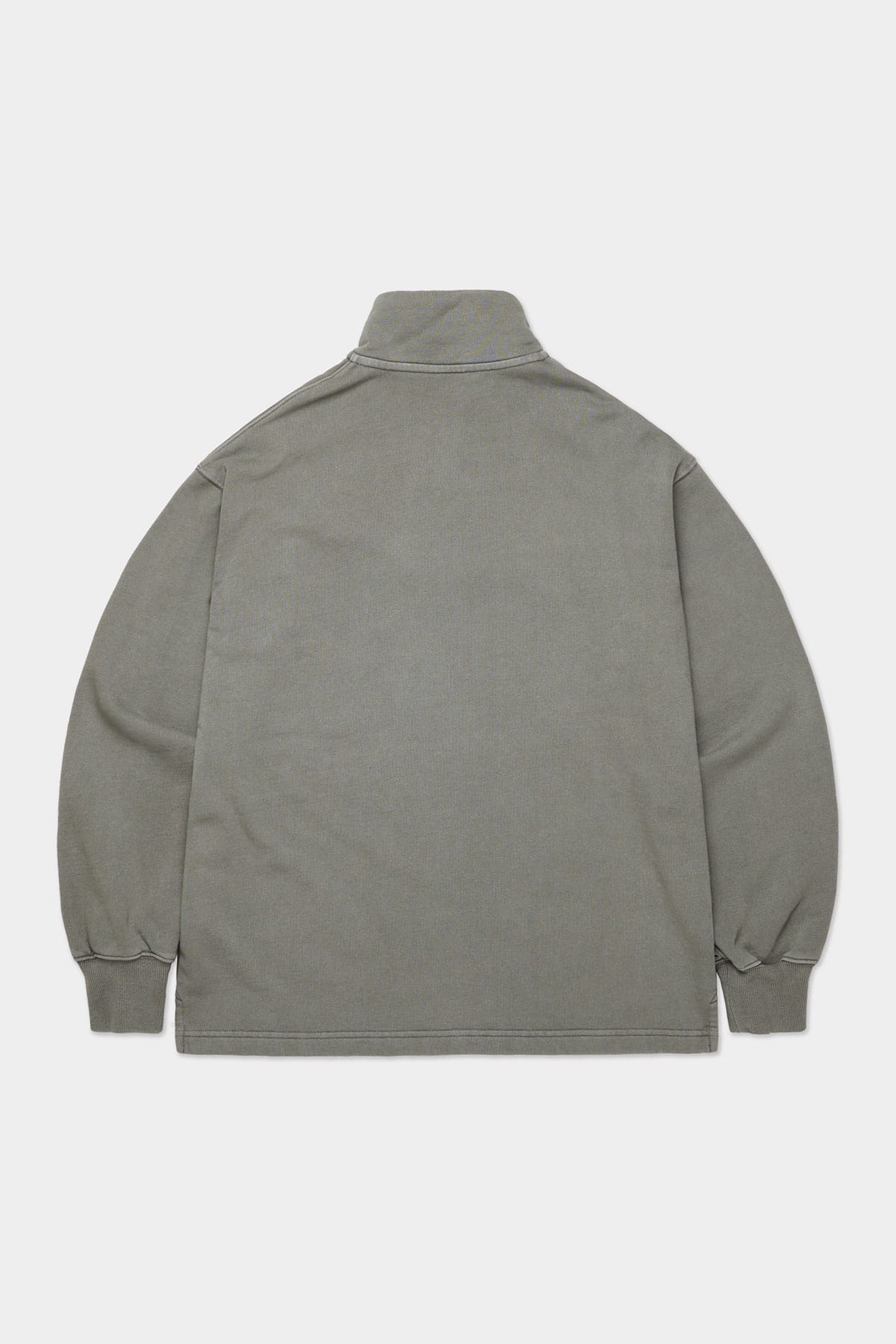 [INVITED] WASHED HALF ZIP SWEATSHIRT SLATE SAGE