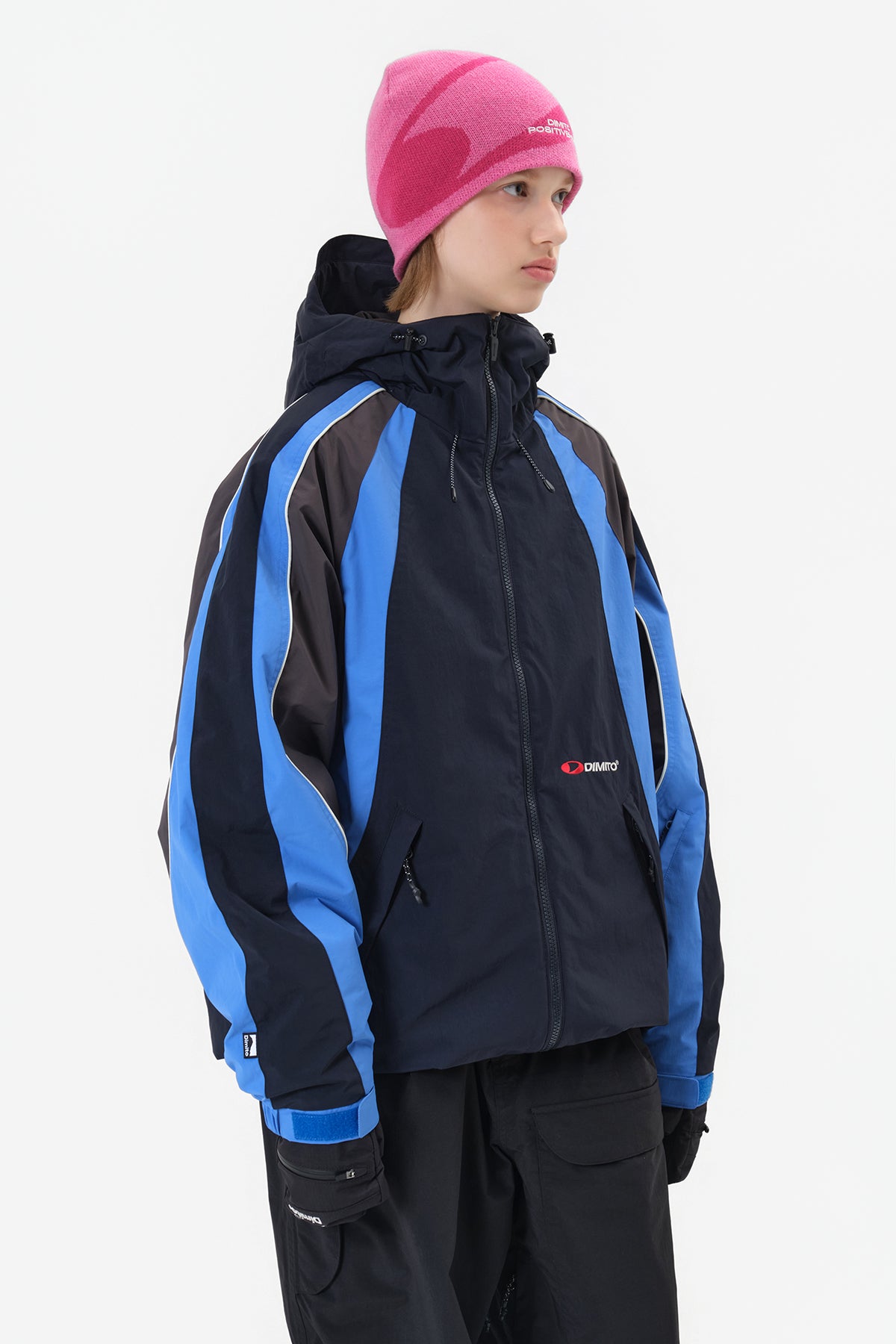 VERT WAVE PADDED JACKET DARK NAVY