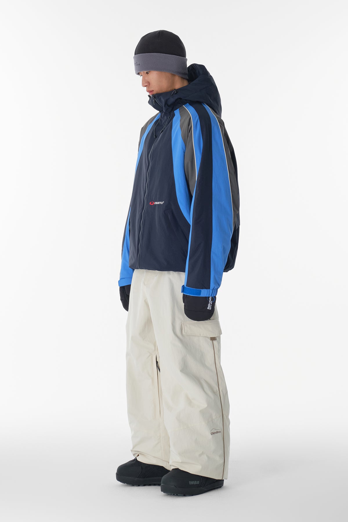 VERT WAVE PADDED JACKET DARK NAVY